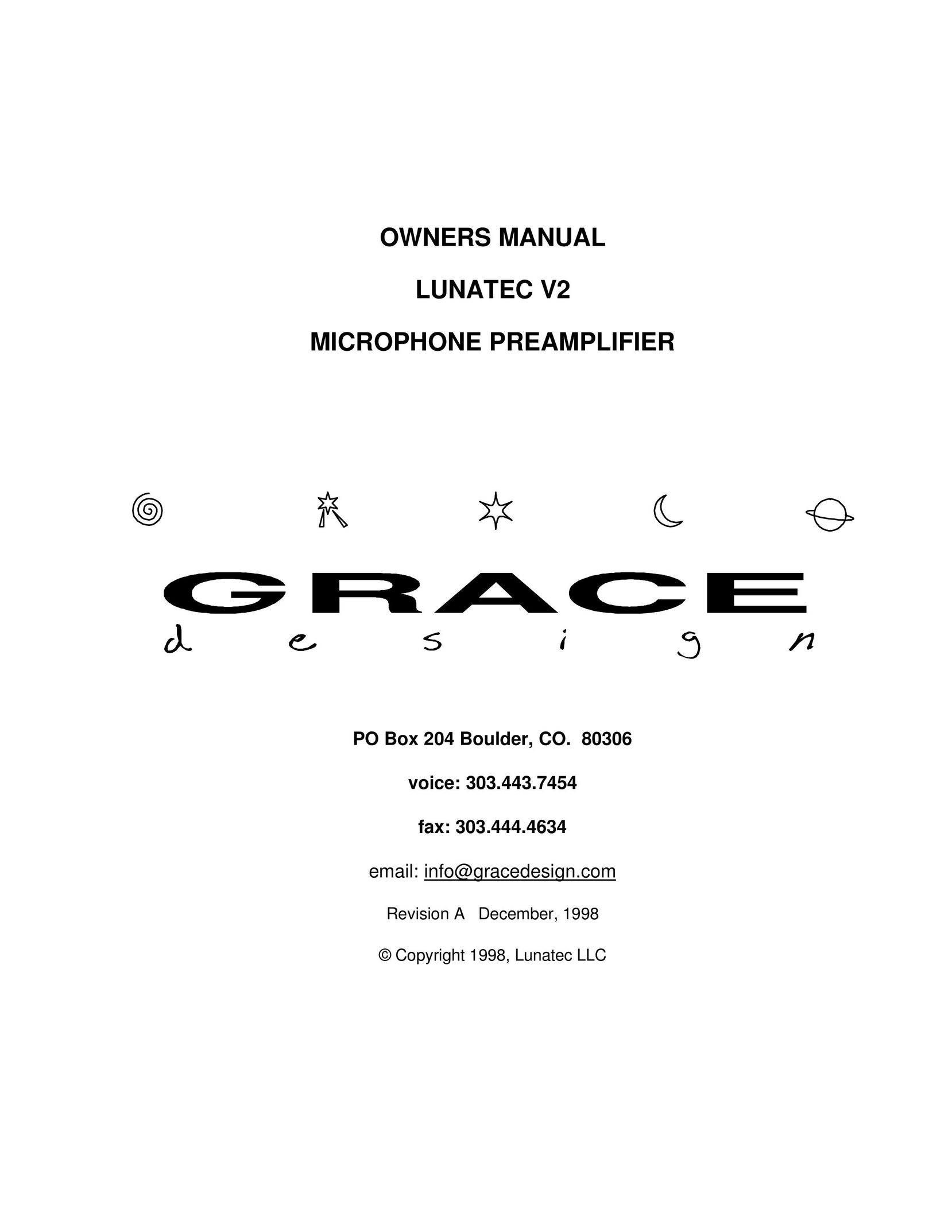 Microplane LUNATEC V2 Stereo Amplifier User Manual