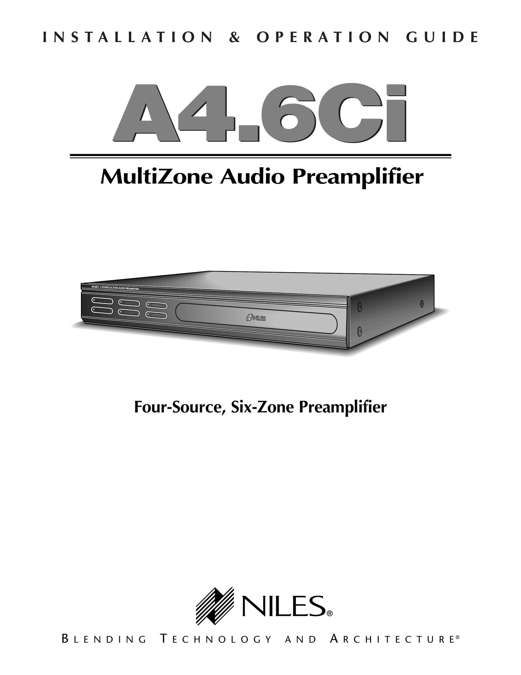 Niles Audio A4.6Ci Stereo Amplifier User Manual