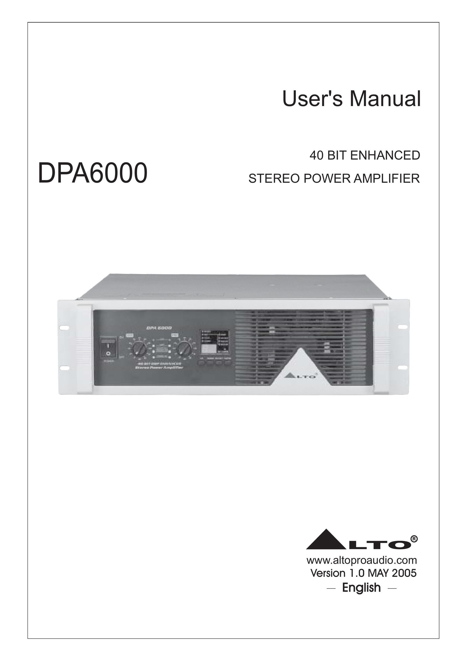 Nilfisk-ALTO DPA6000 Stereo Amplifier User Manual