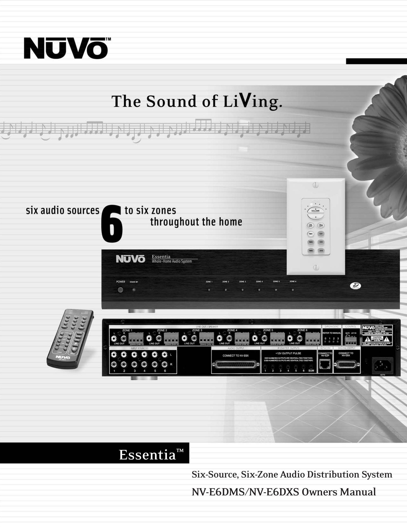 Nuvo NV-E6DMS Stereo Amplifier User Manual