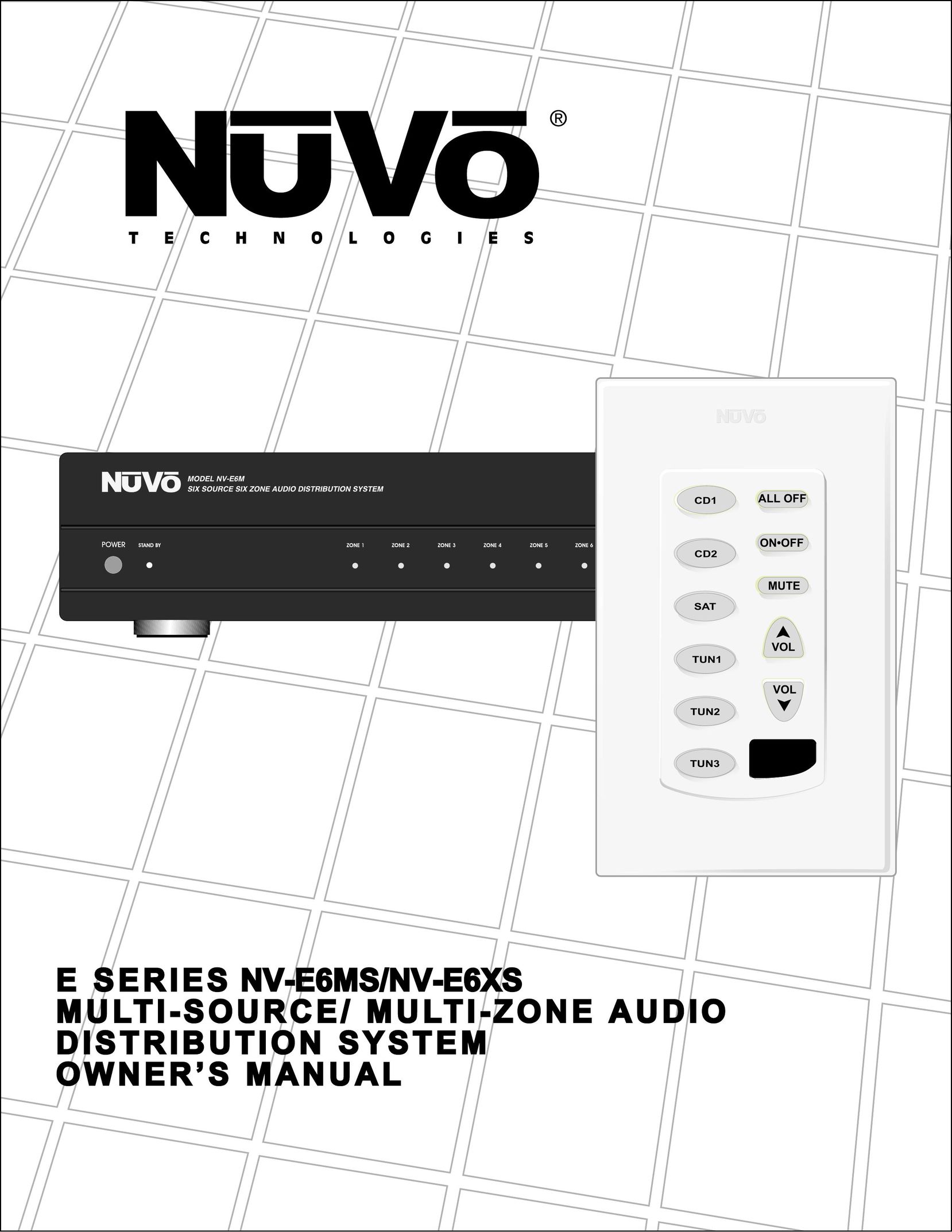 Nuvo NV-E6XS Stereo Amplifier User Manual