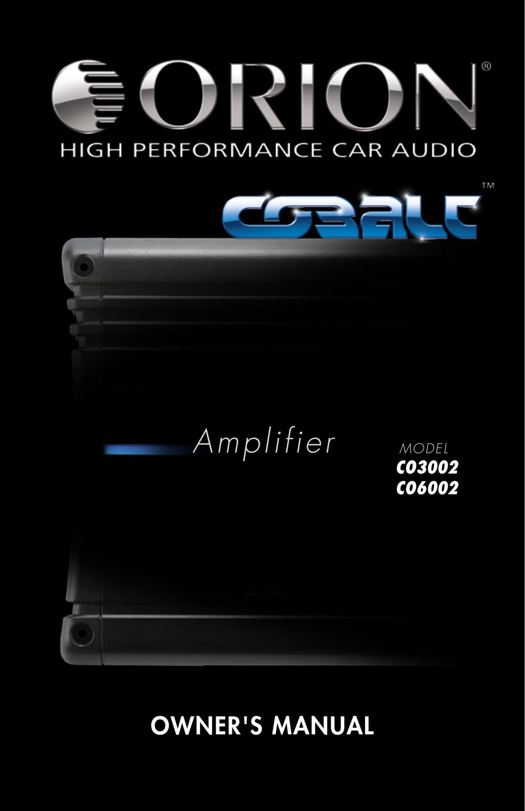Orion Car Audio CO3002 Stereo Amplifier User Manual