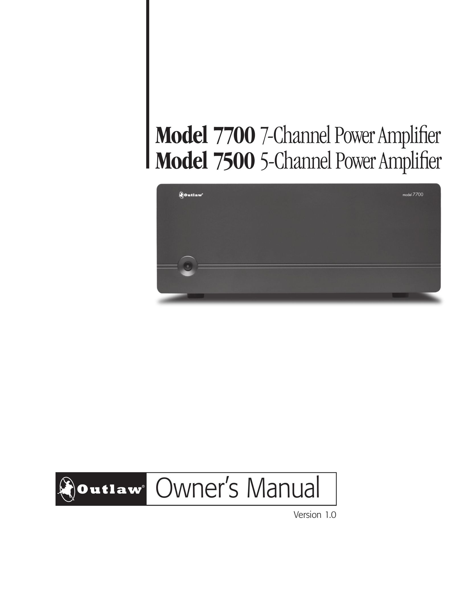 Outlaw Audio 7500 Stereo Amplifier User Manual