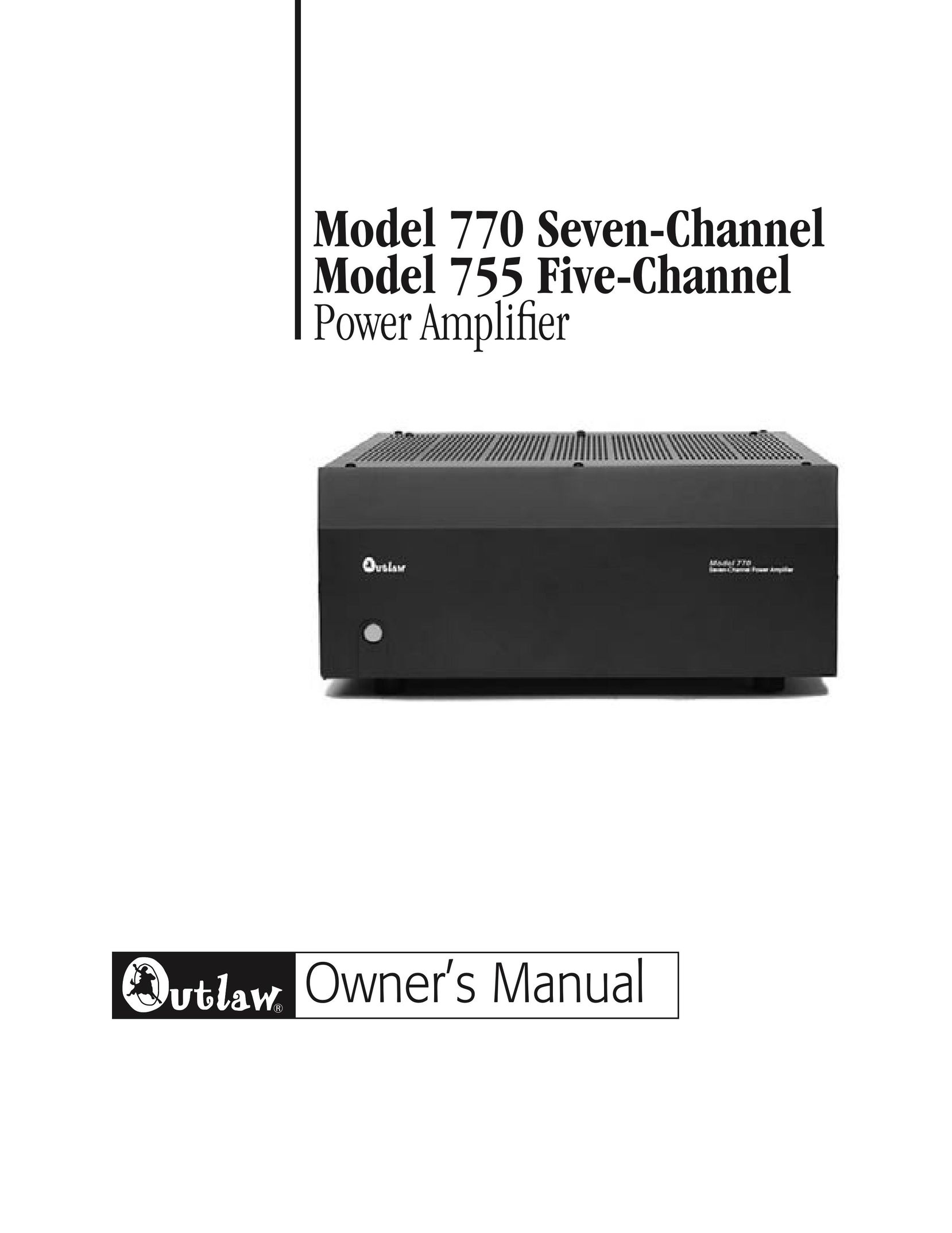Outlaw Audio 770 Stereo Amplifier User Manual