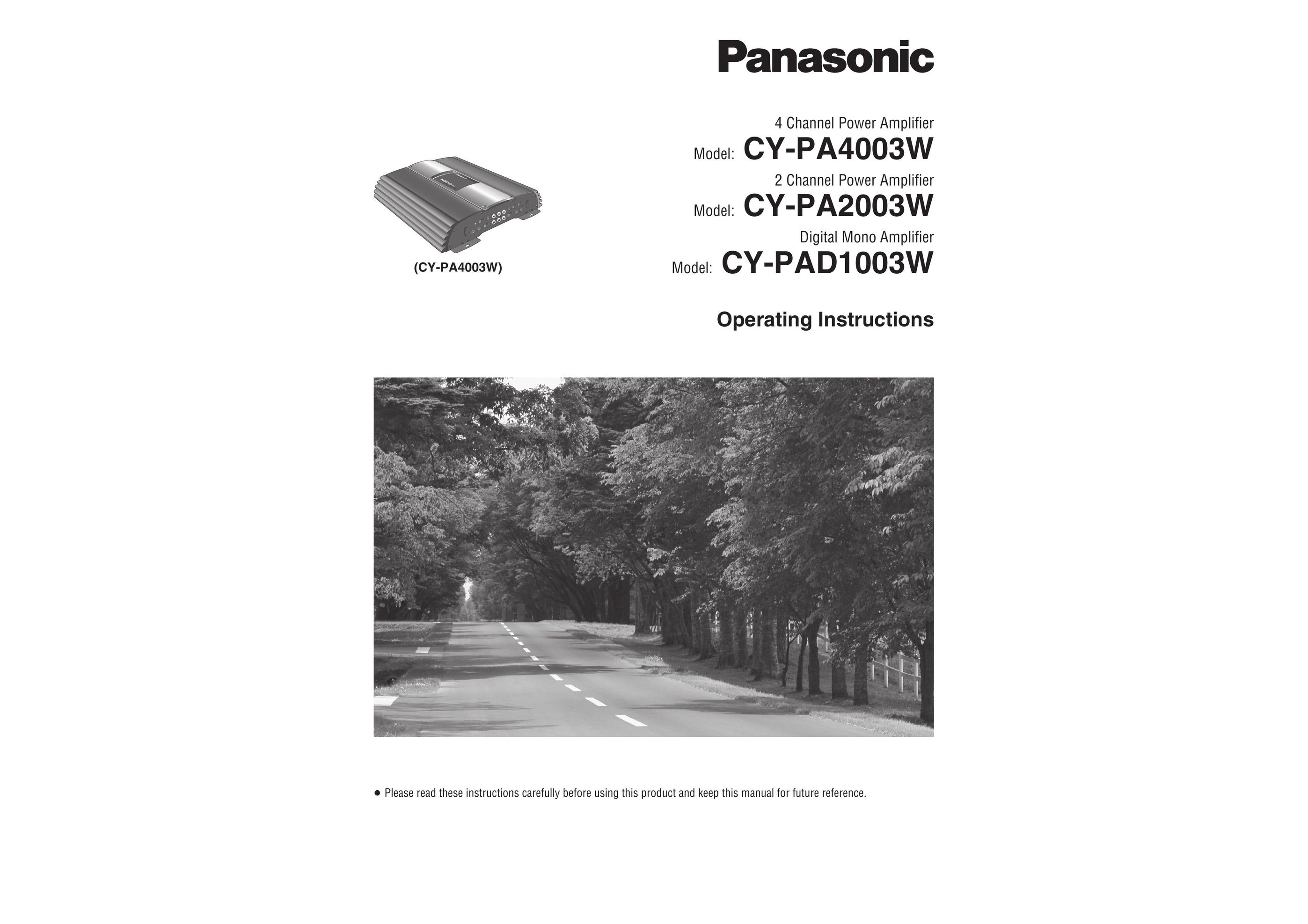 Panasonic CY-PA2003W Stereo Amplifier User Manual