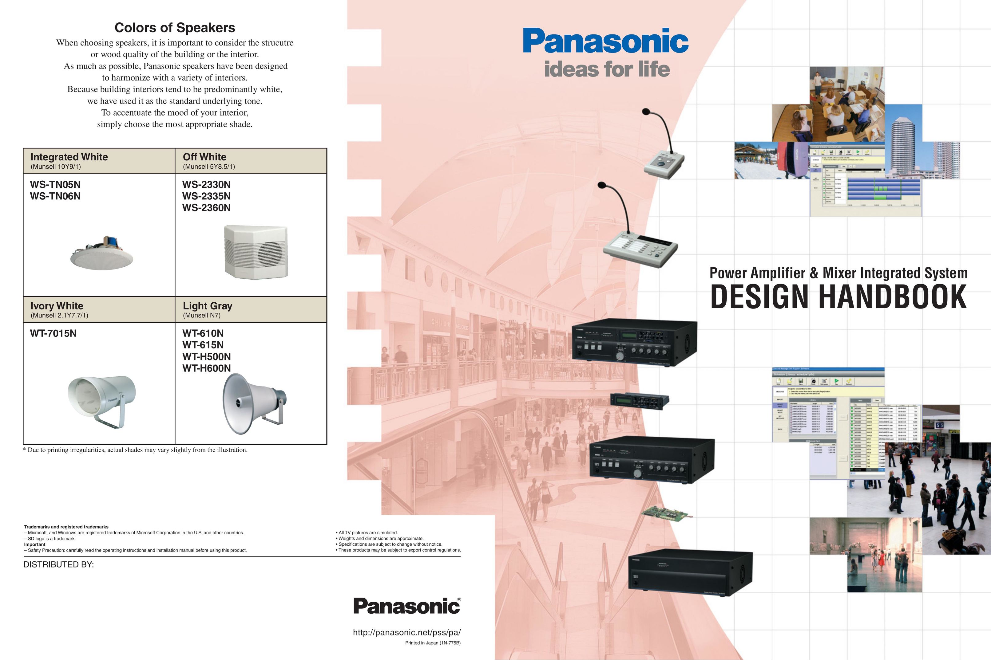 Panasonic WS-2330N Stereo Amplifier User Manual