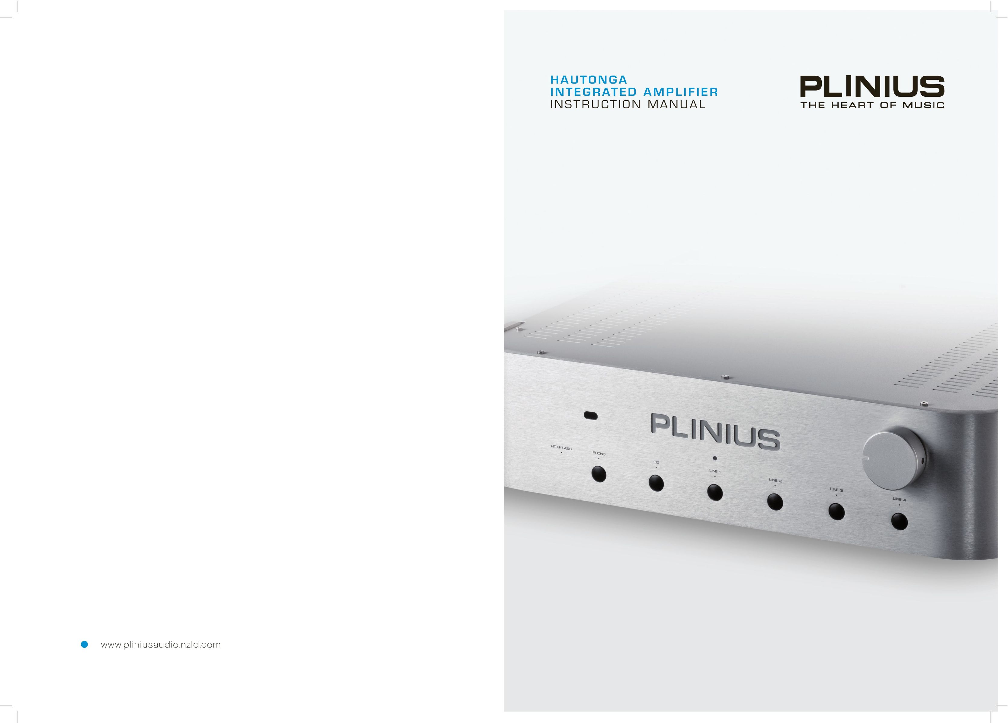 Plinius Audio Hautonga Intergrated Amplifier Stereo Amplifier User Manual
