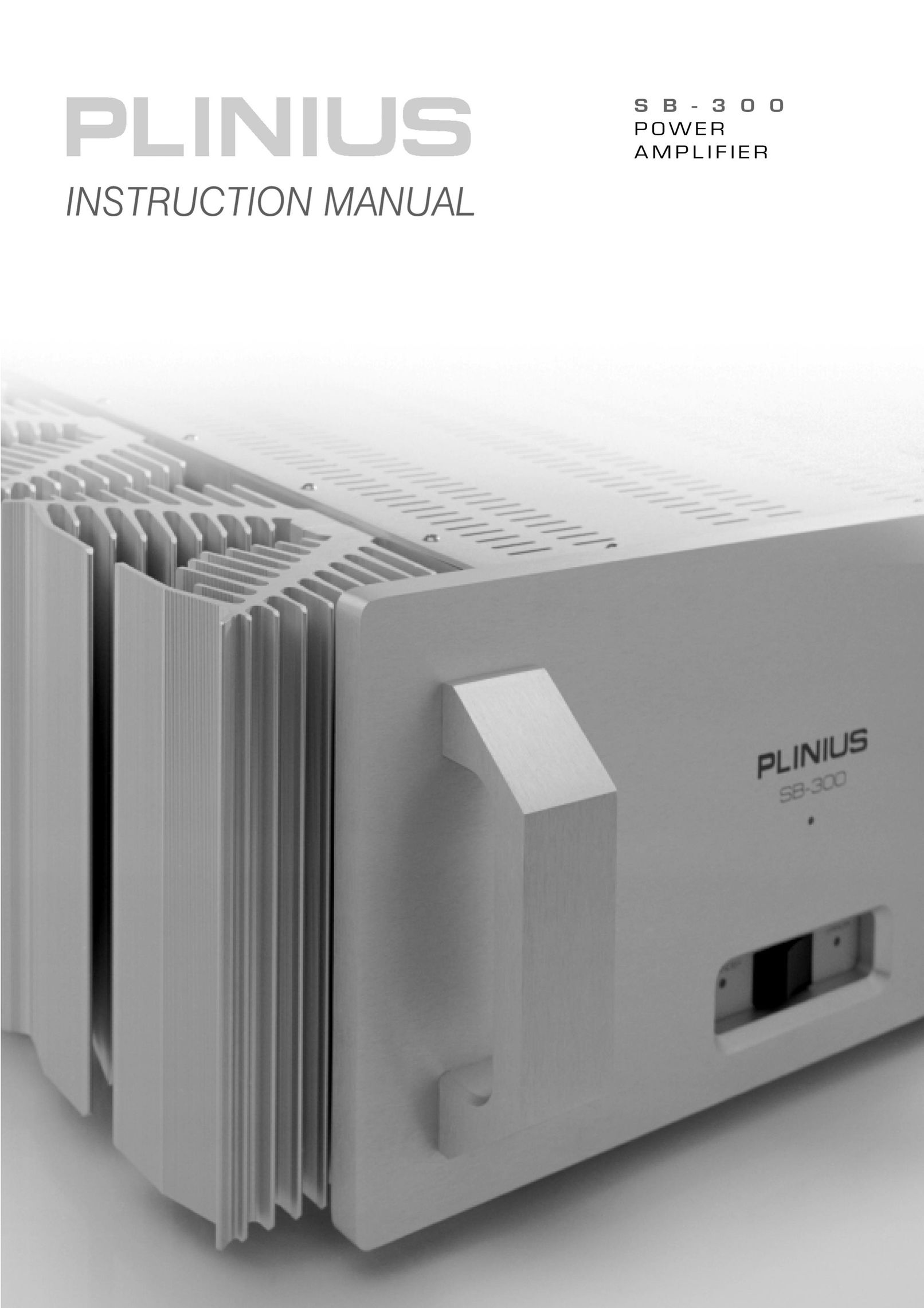Plinius Audio SB-300 Stereo Amplifier User Manual