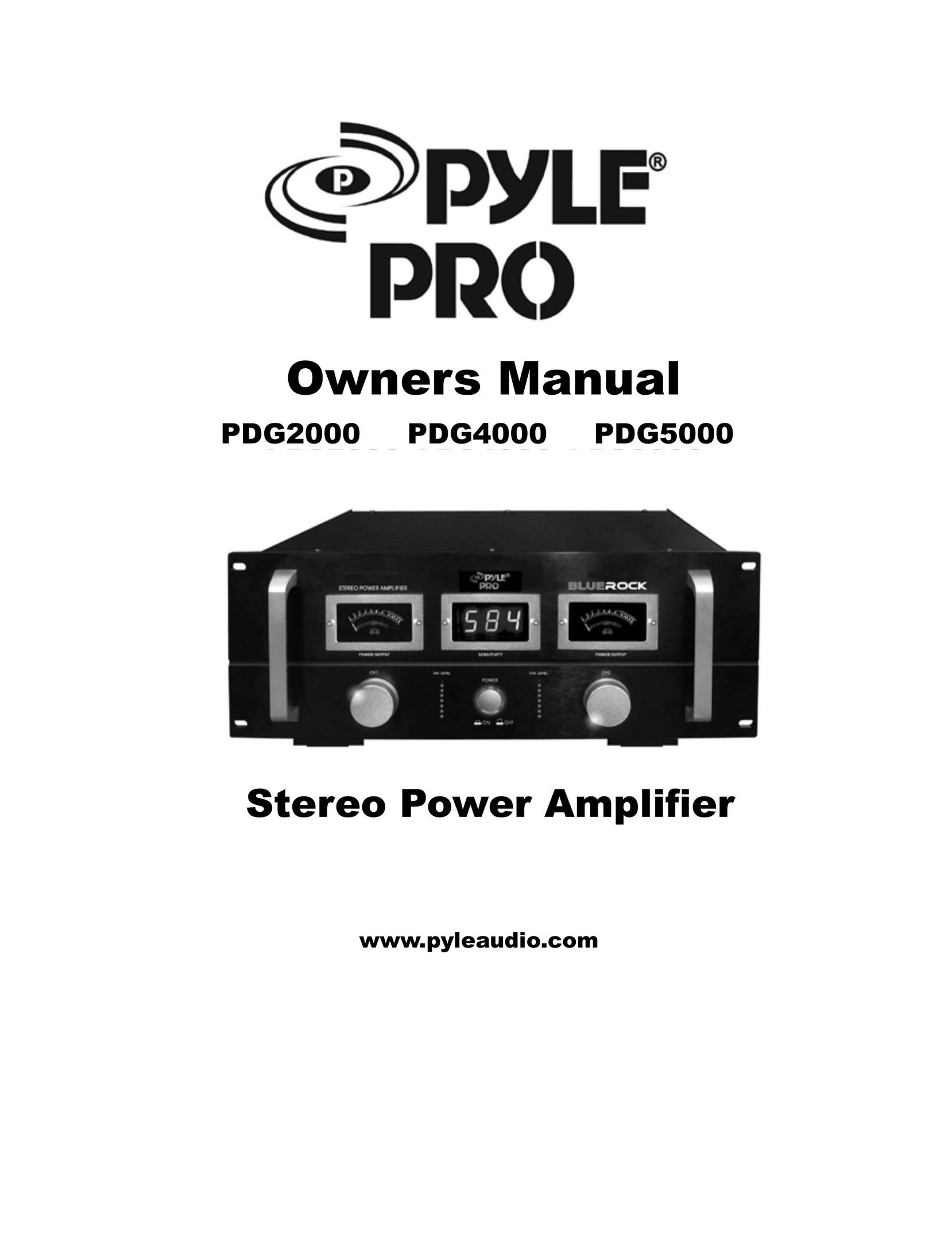 PYLE Audio PDG4000 Stereo Amplifier User Manual