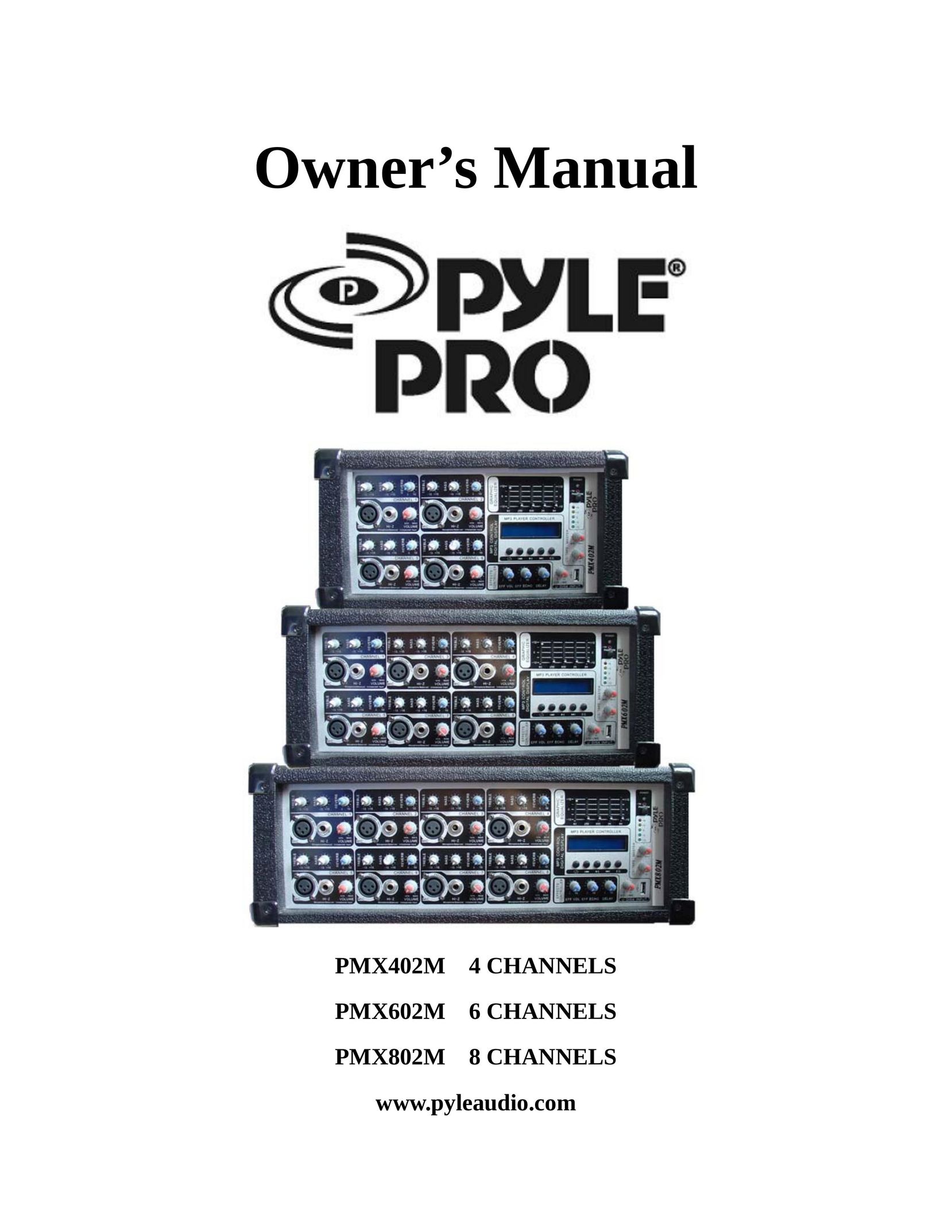 PYLE Audio PMX402M Stereo Amplifier User Manual