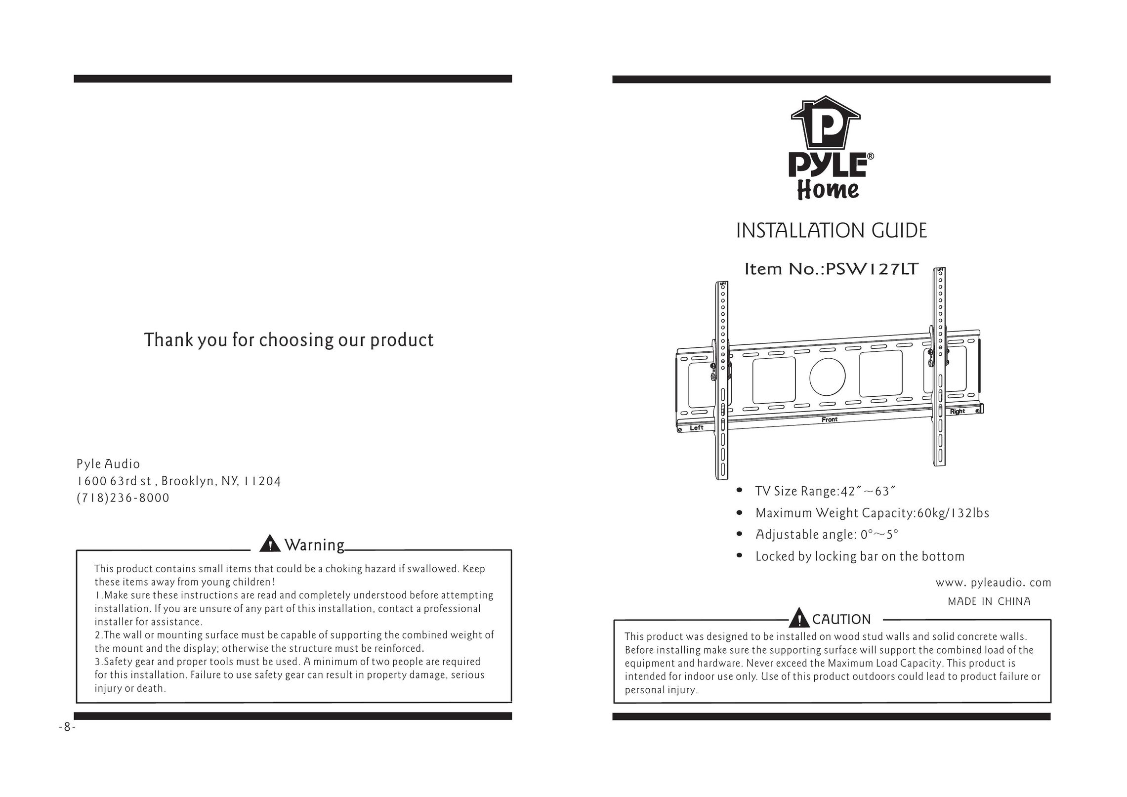 PYLE Audio PSW127LT Stereo Amplifier User Manual