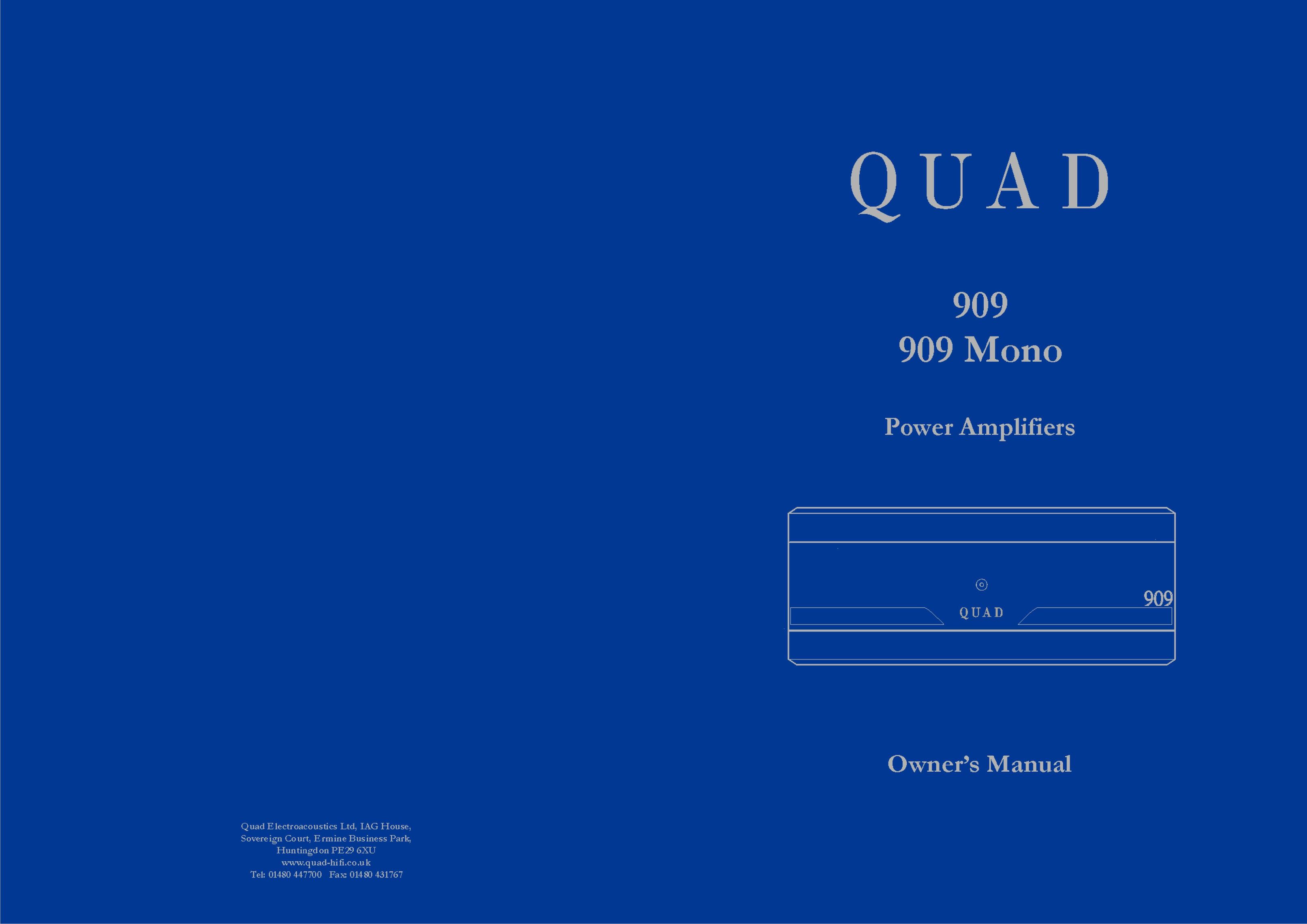 QUAD 909 Mono Stereo Amplifier User Manual