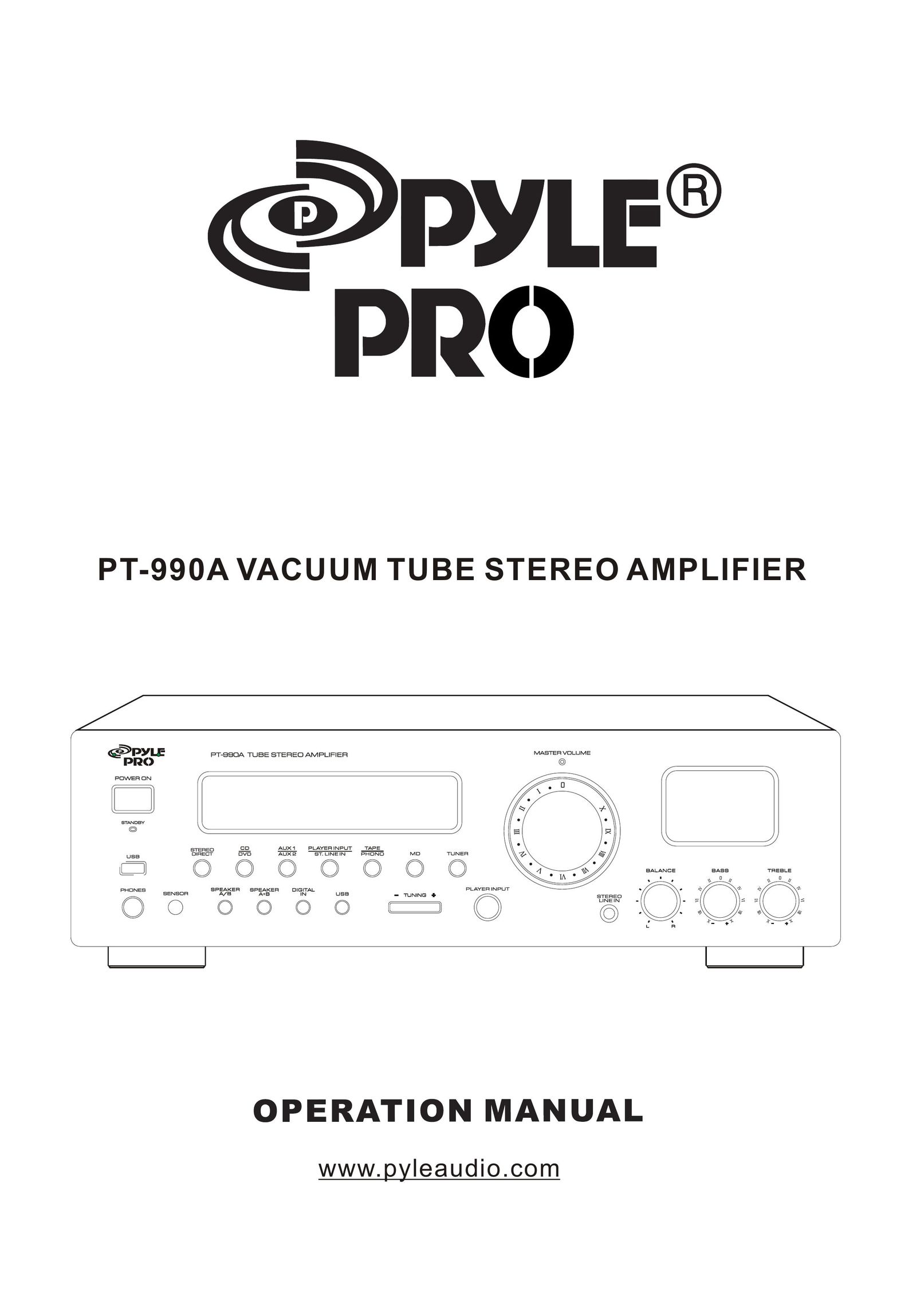 Radio Shack PT-990A Stereo Amplifier User Manual