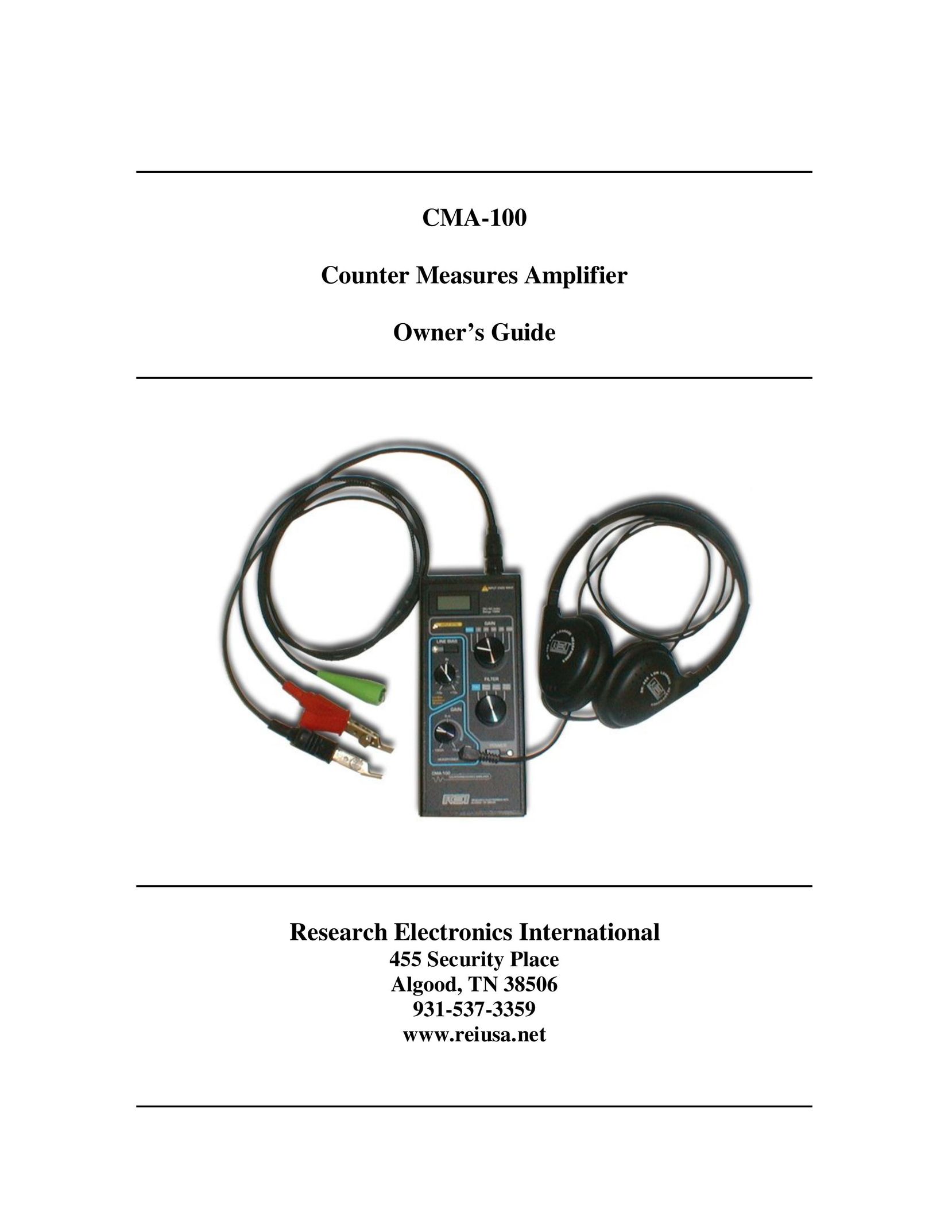 REI CMA-100 Stereo Amplifier User Manual