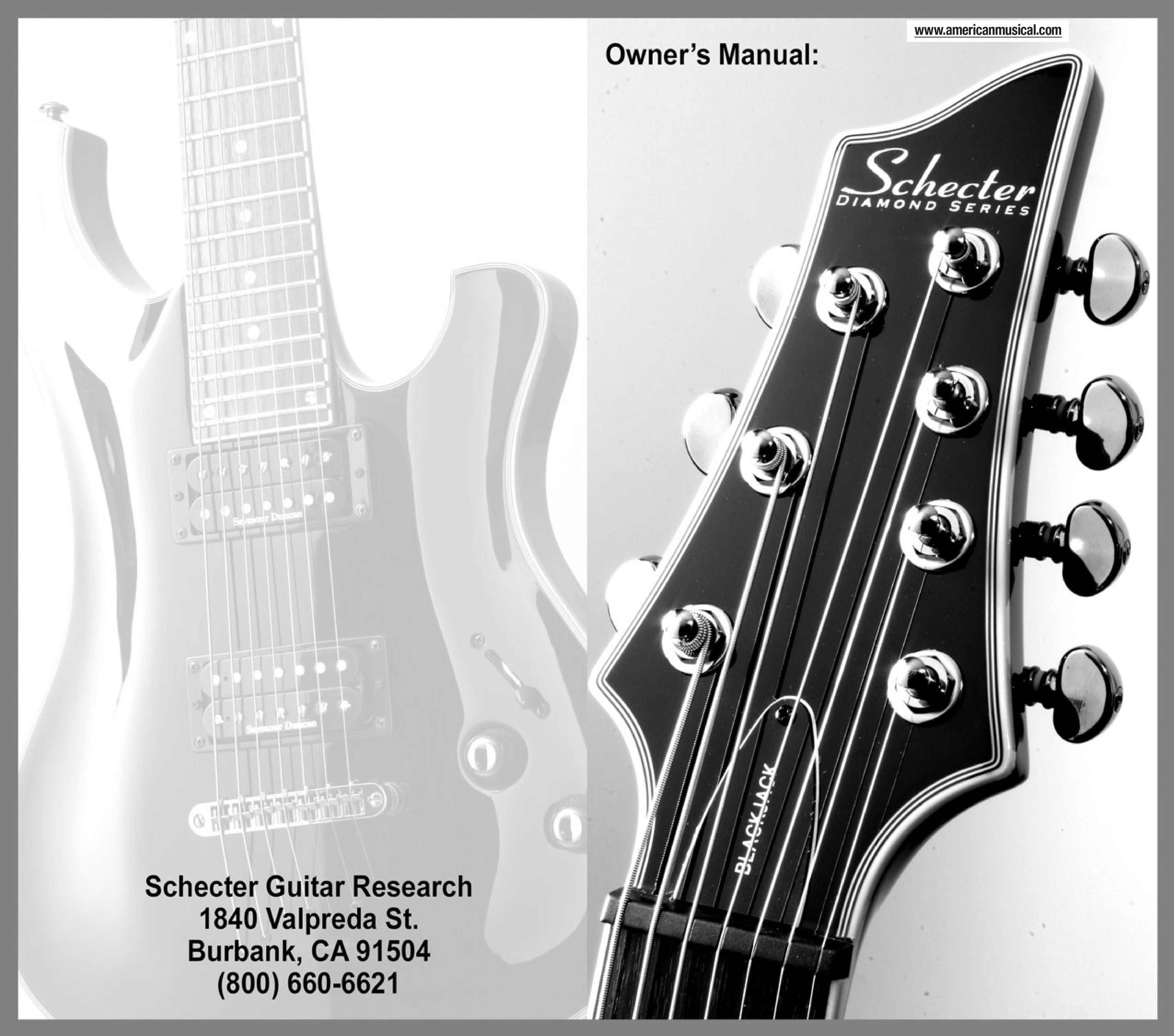Schecter C-1 Stereo Amplifier User Manual