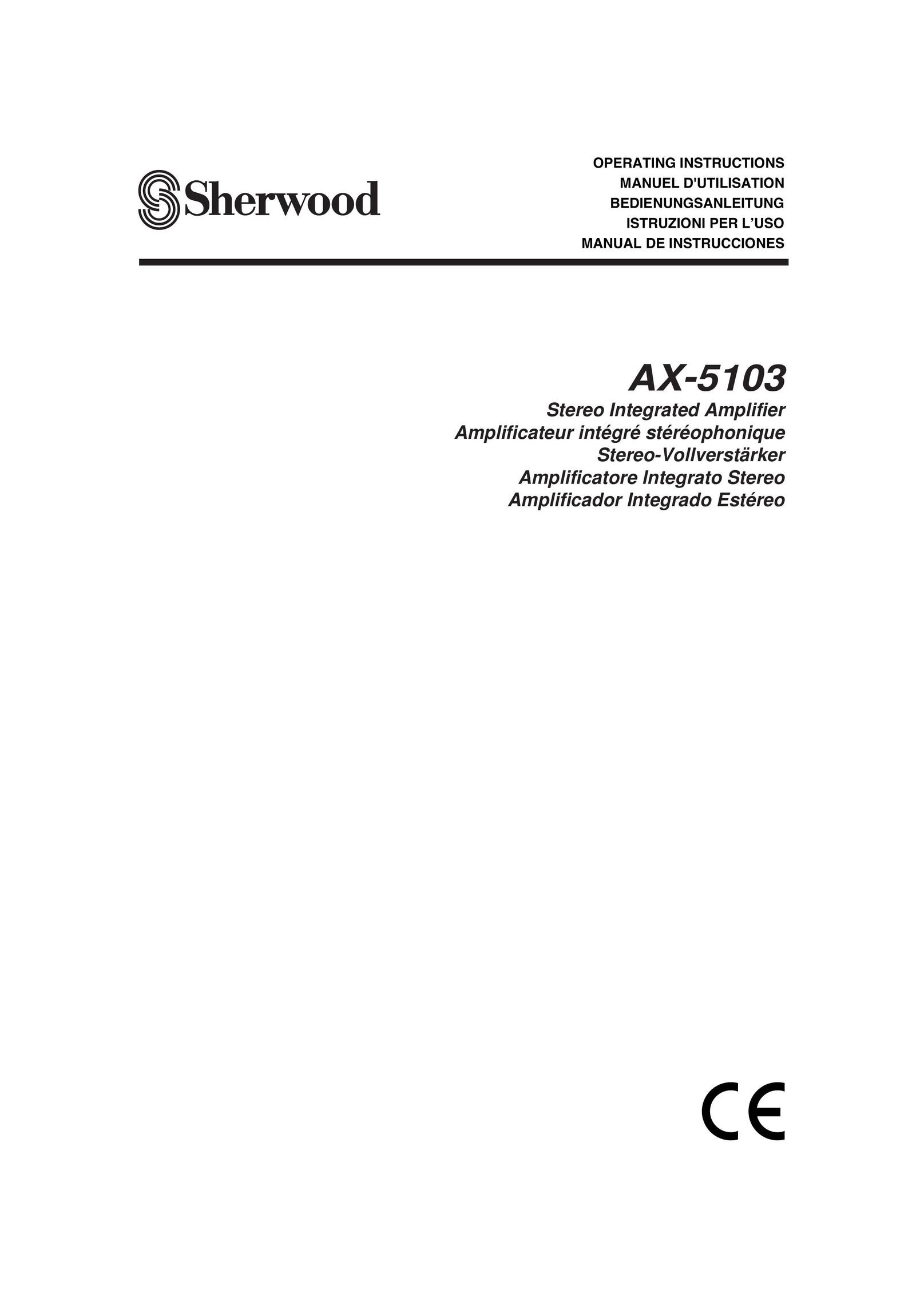 Sherwood AX-5103 Stereo Amplifier User Manual