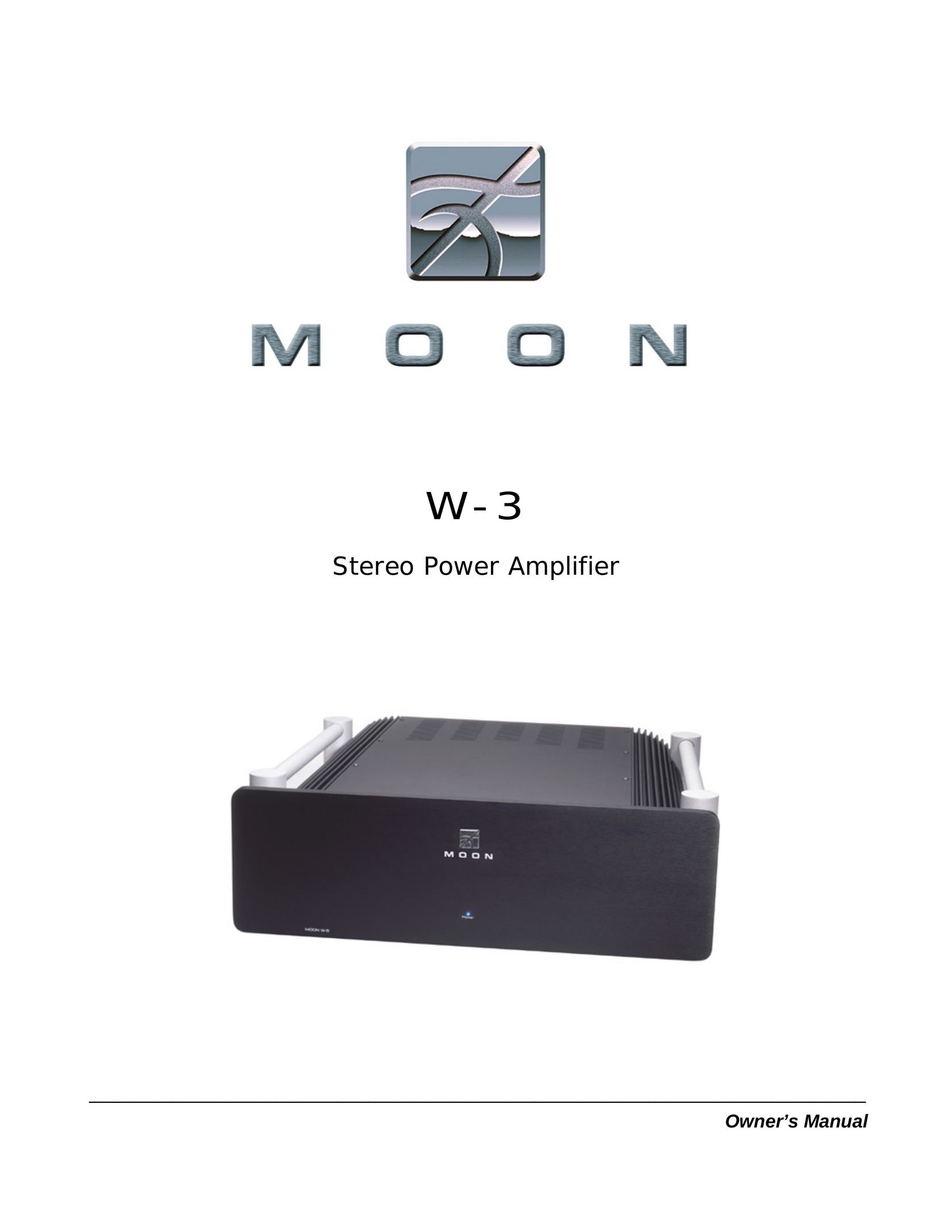 Simaudio W-3 Stereo Amplifier User Manual