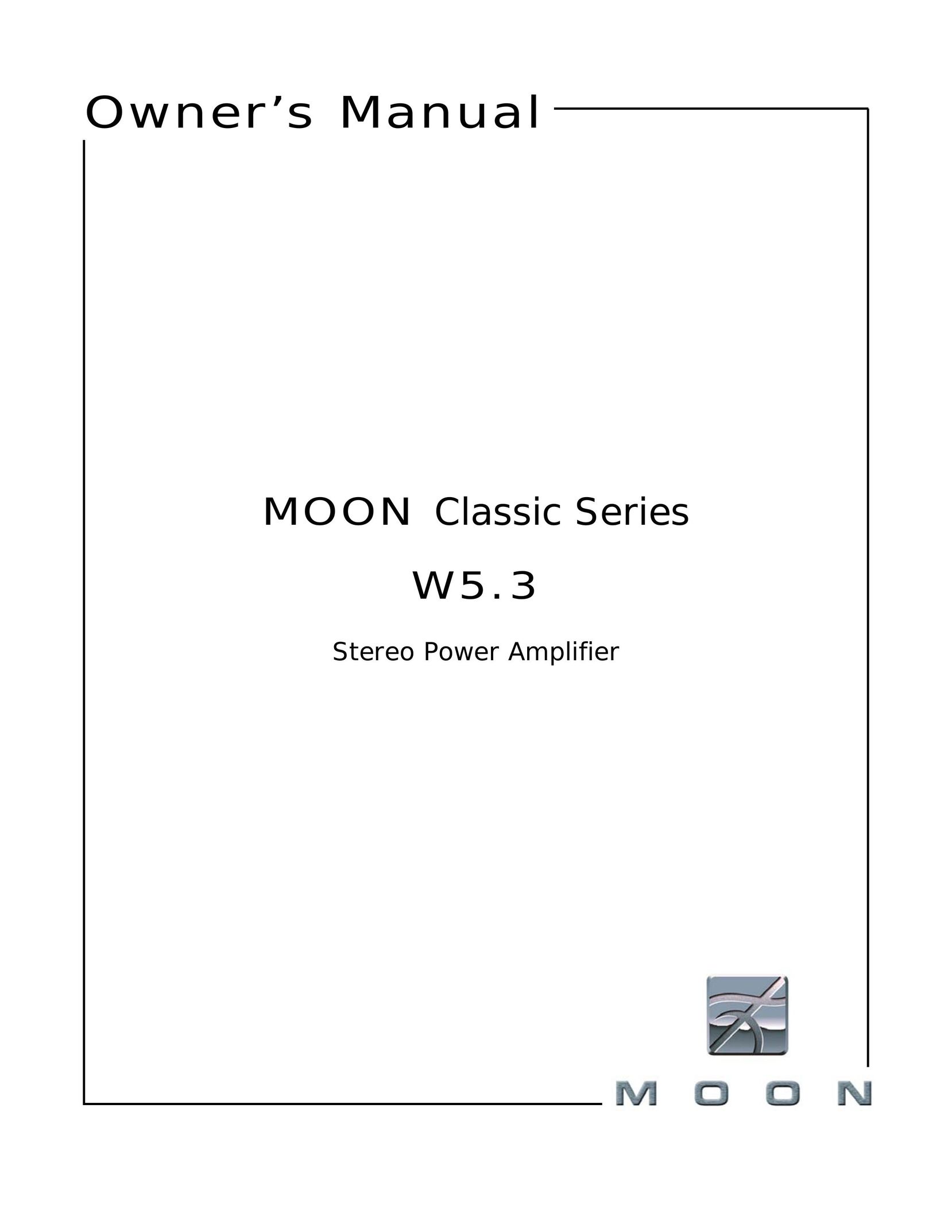 Simaudio W5.3 Stereo Amplifier User Manual