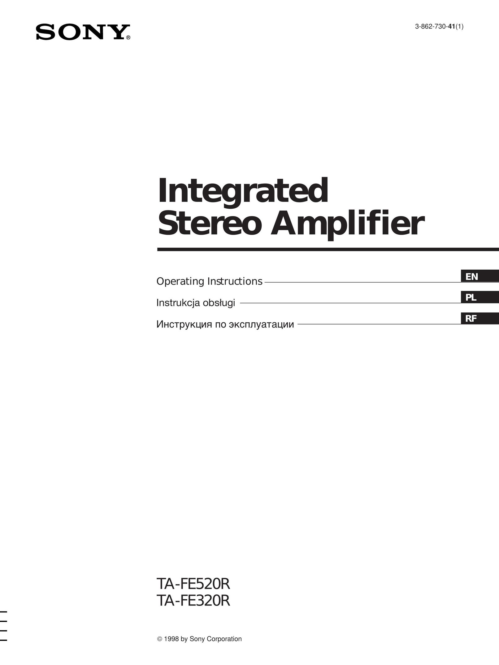 Sony TA-FE520R Stereo Amplifier User Manual