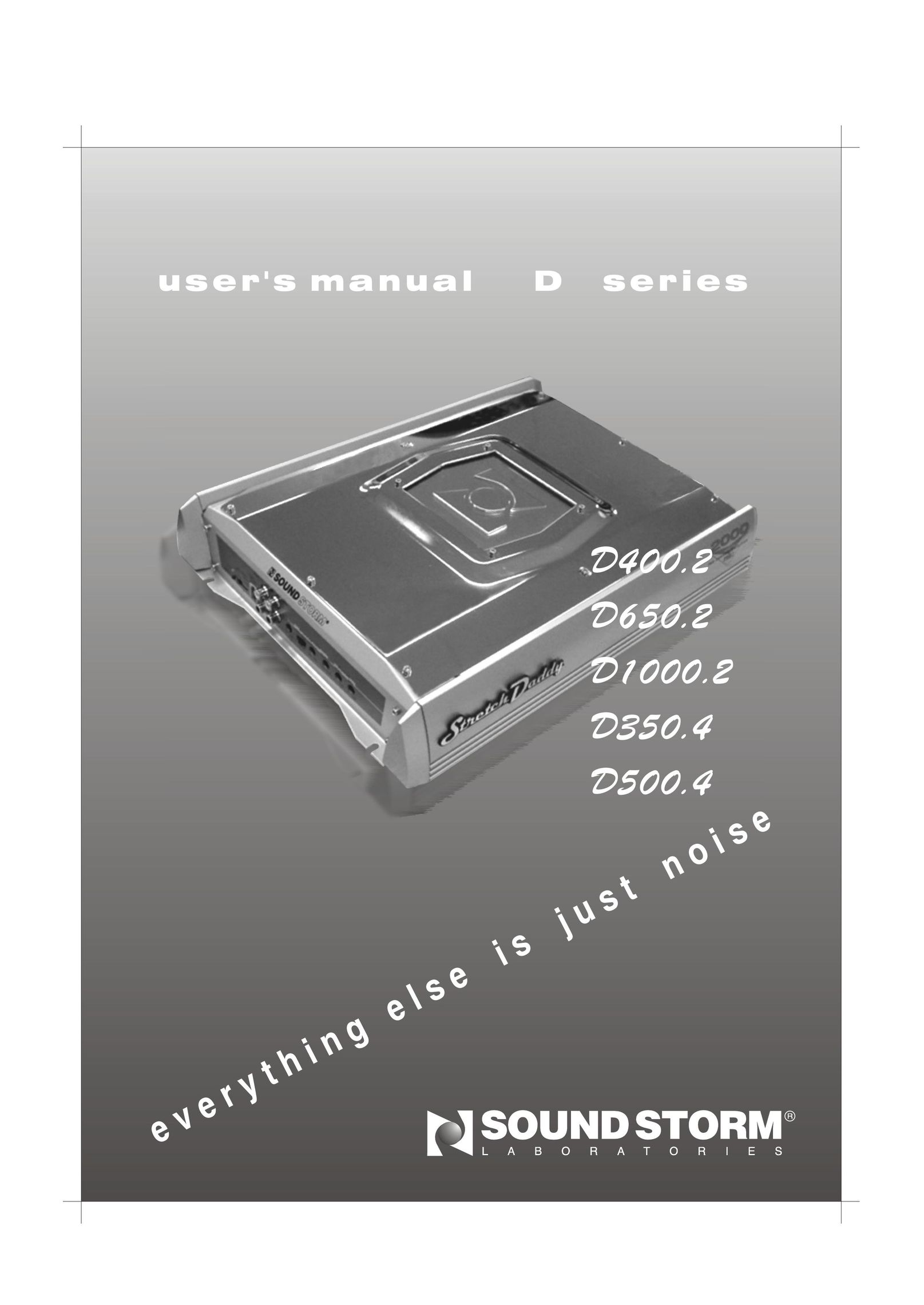 Sound Storm Laboratories D1000.2 Stereo Amplifier User Manual