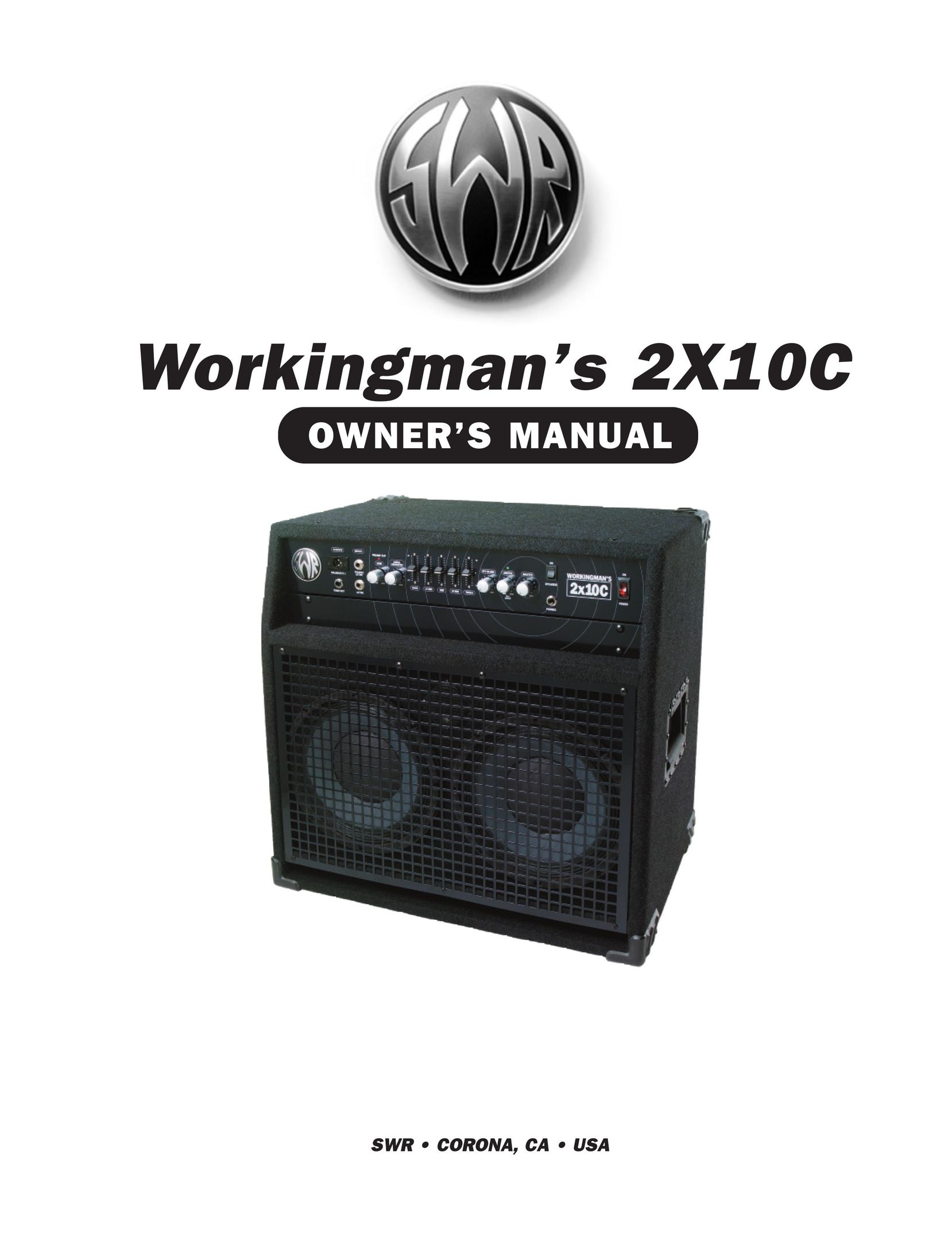 SWR Sound 2X10C Stereo Amplifier User Manual