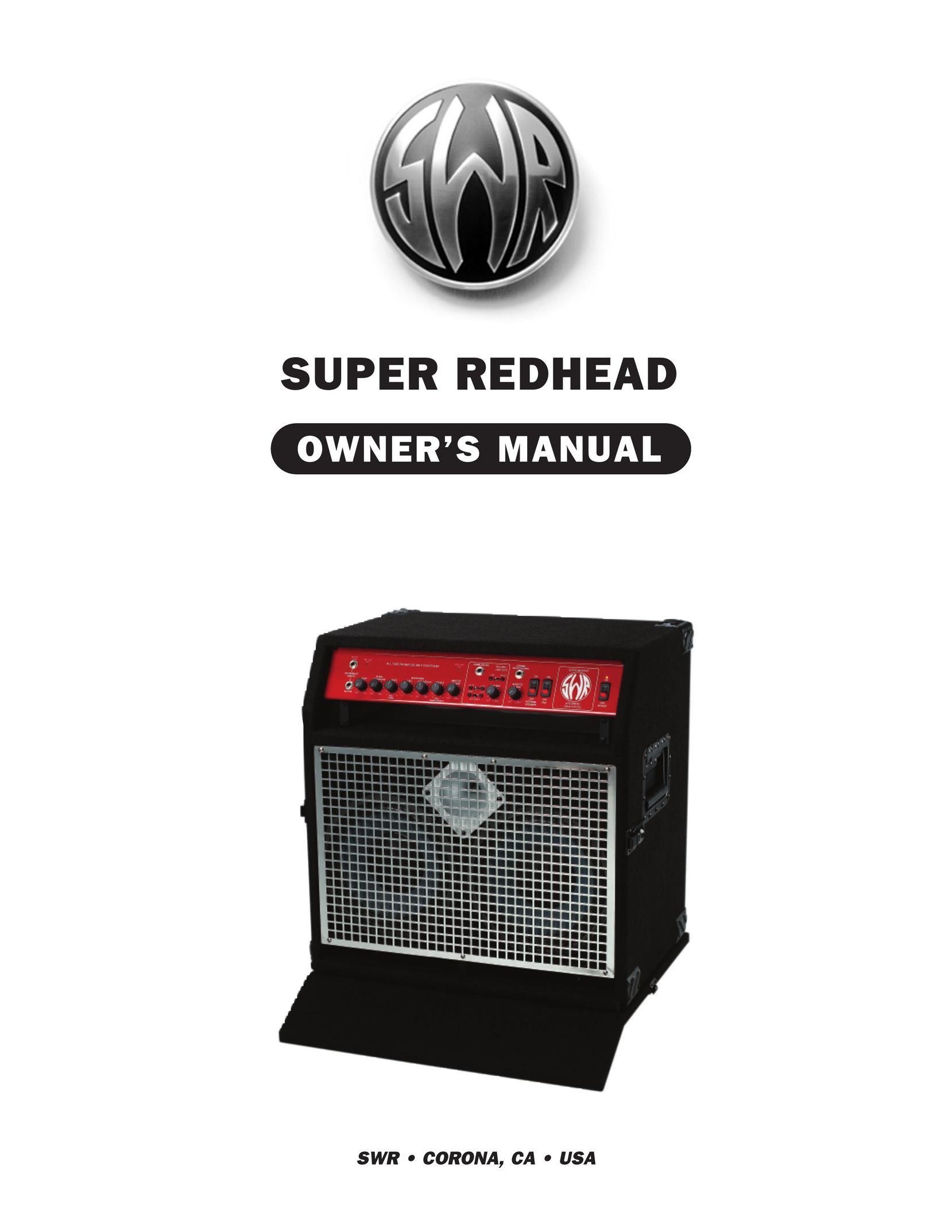 SWR Sound Super Redhead Stereo Amplifier User Manual