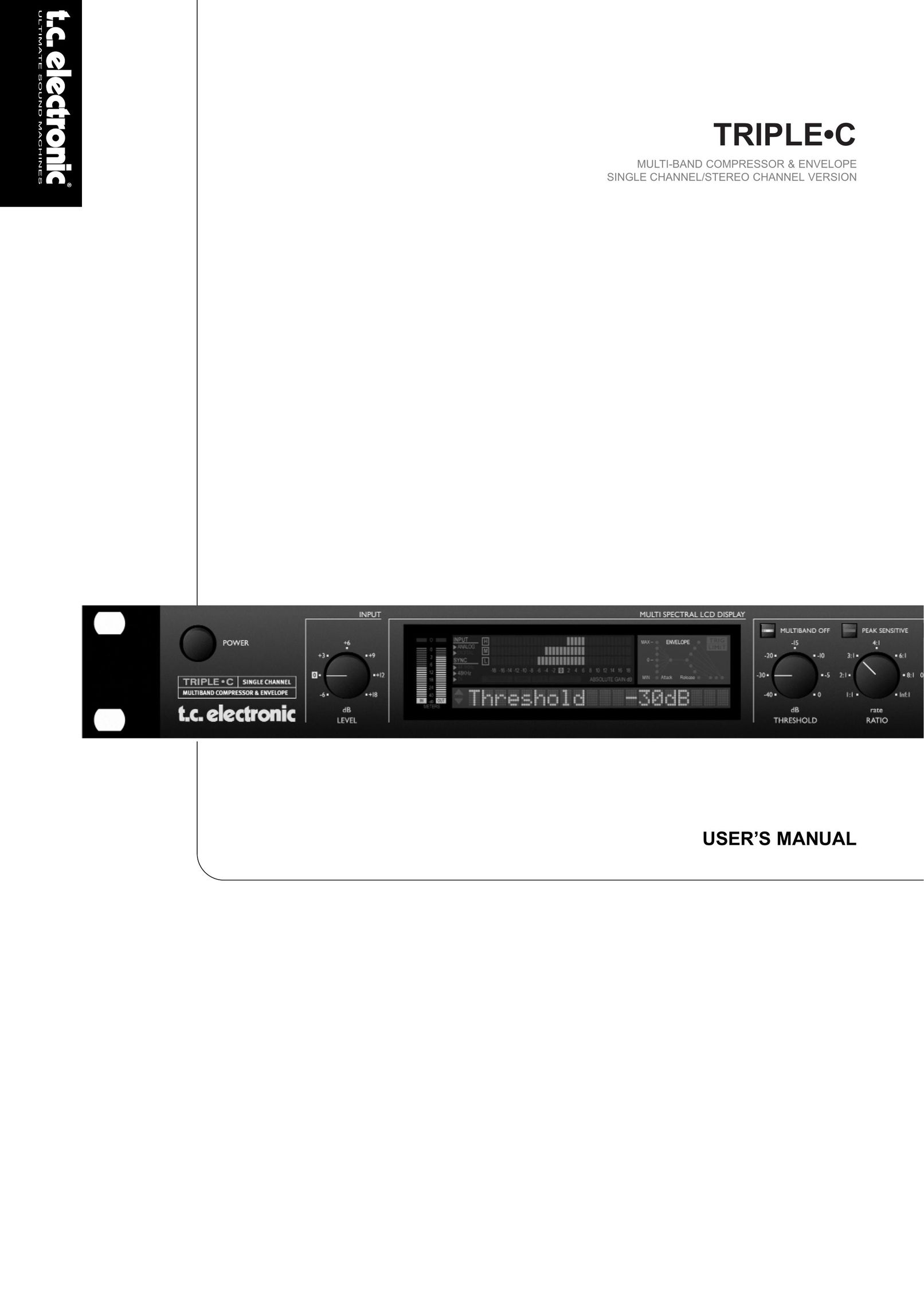 TC electronic SDN BHD SDN BHD Stereo Amplifier User Manual