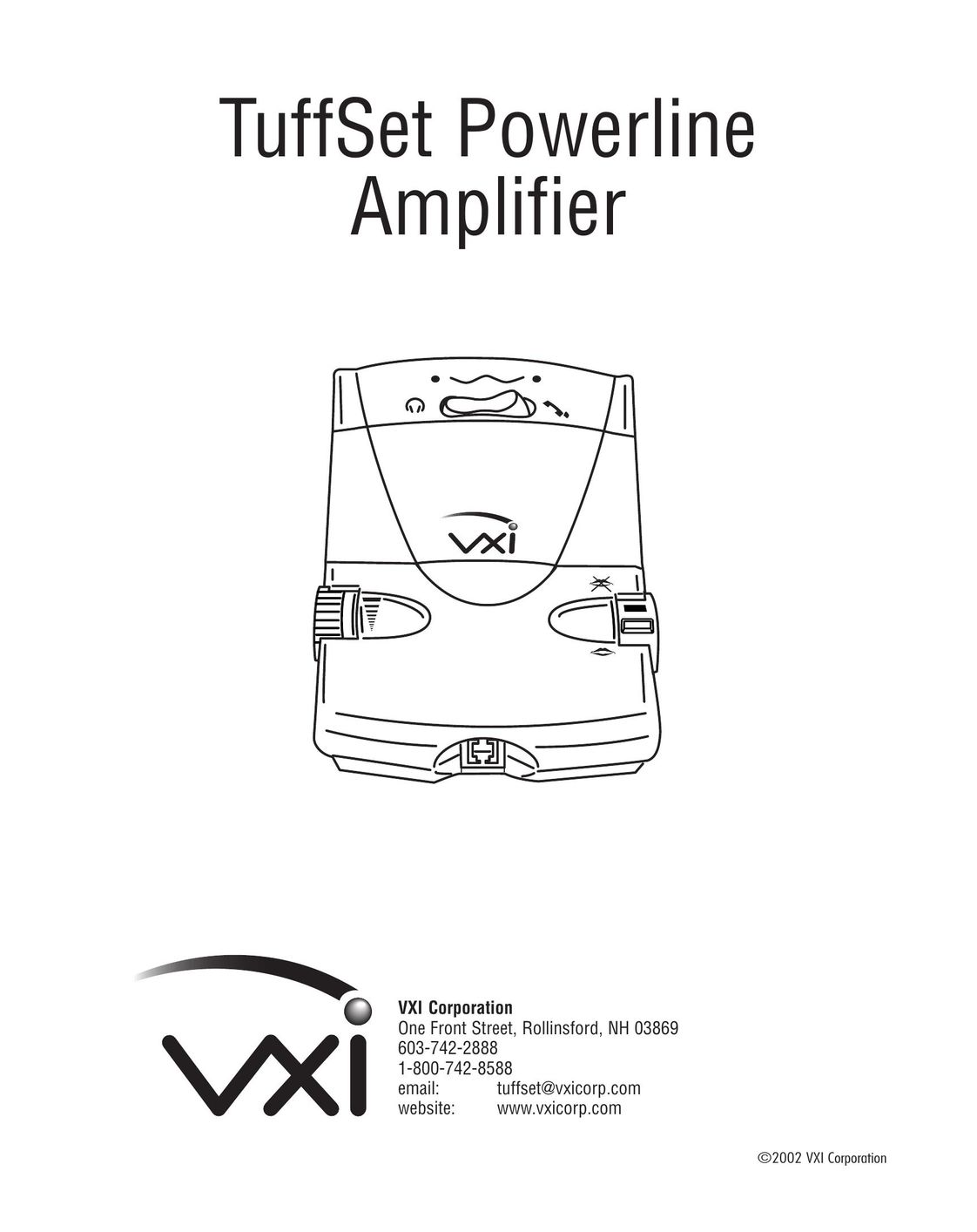 VXI Powerline Amplifier Stereo Amplifier User Manual
