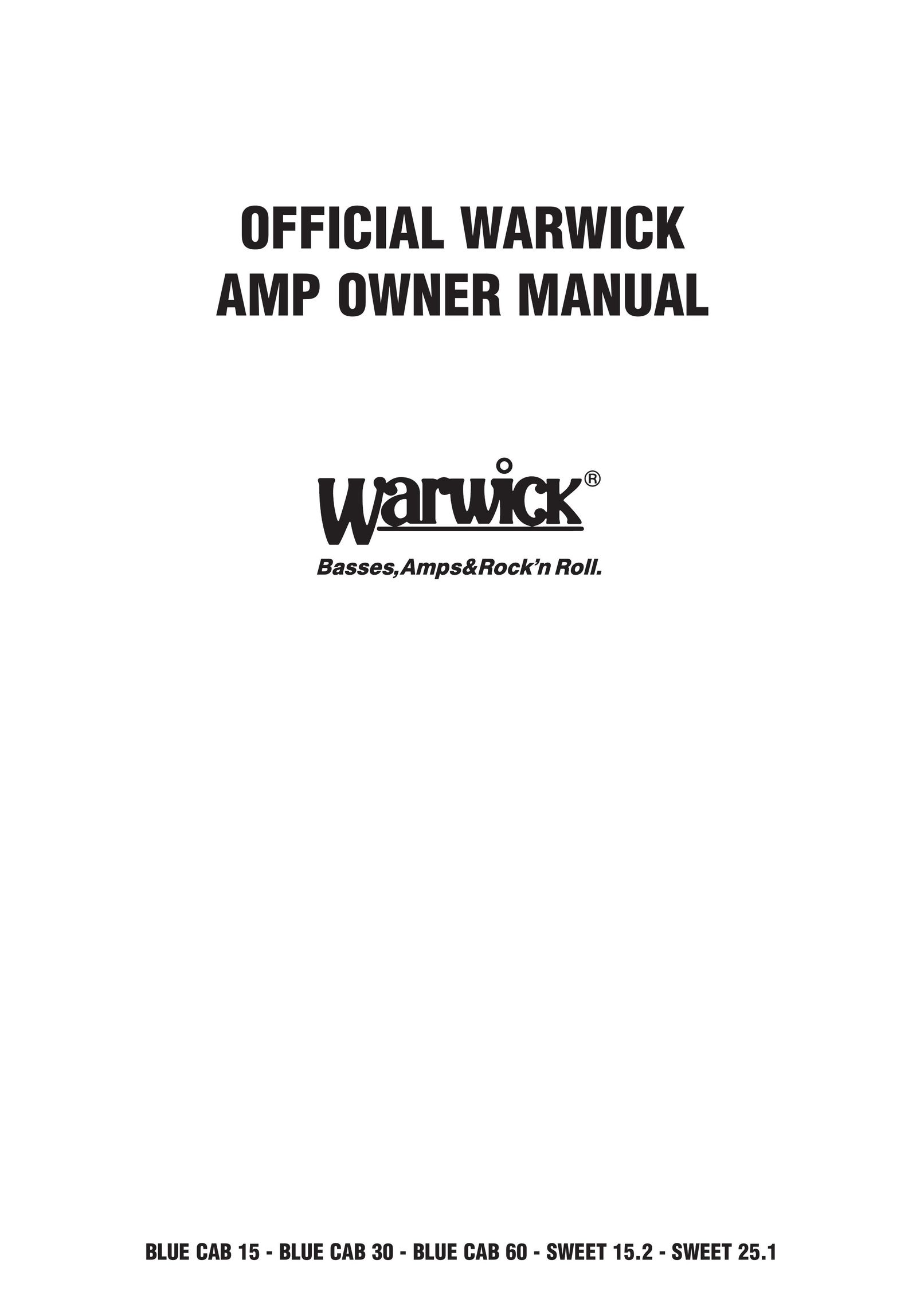 Warwick 25.1 Stereo Amplifier User Manual