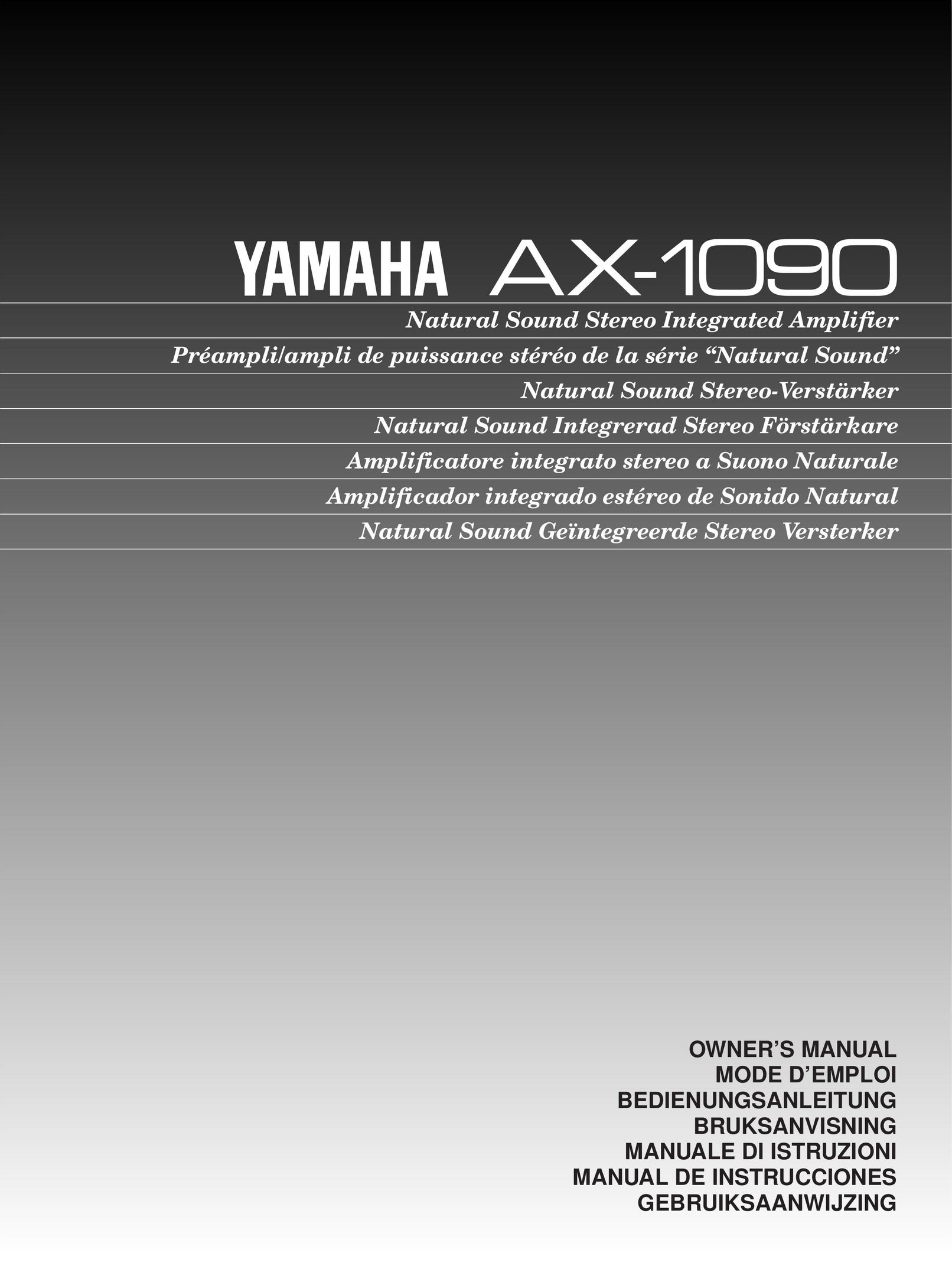Yamaha AX-1090 Stereo Amplifier User Manual