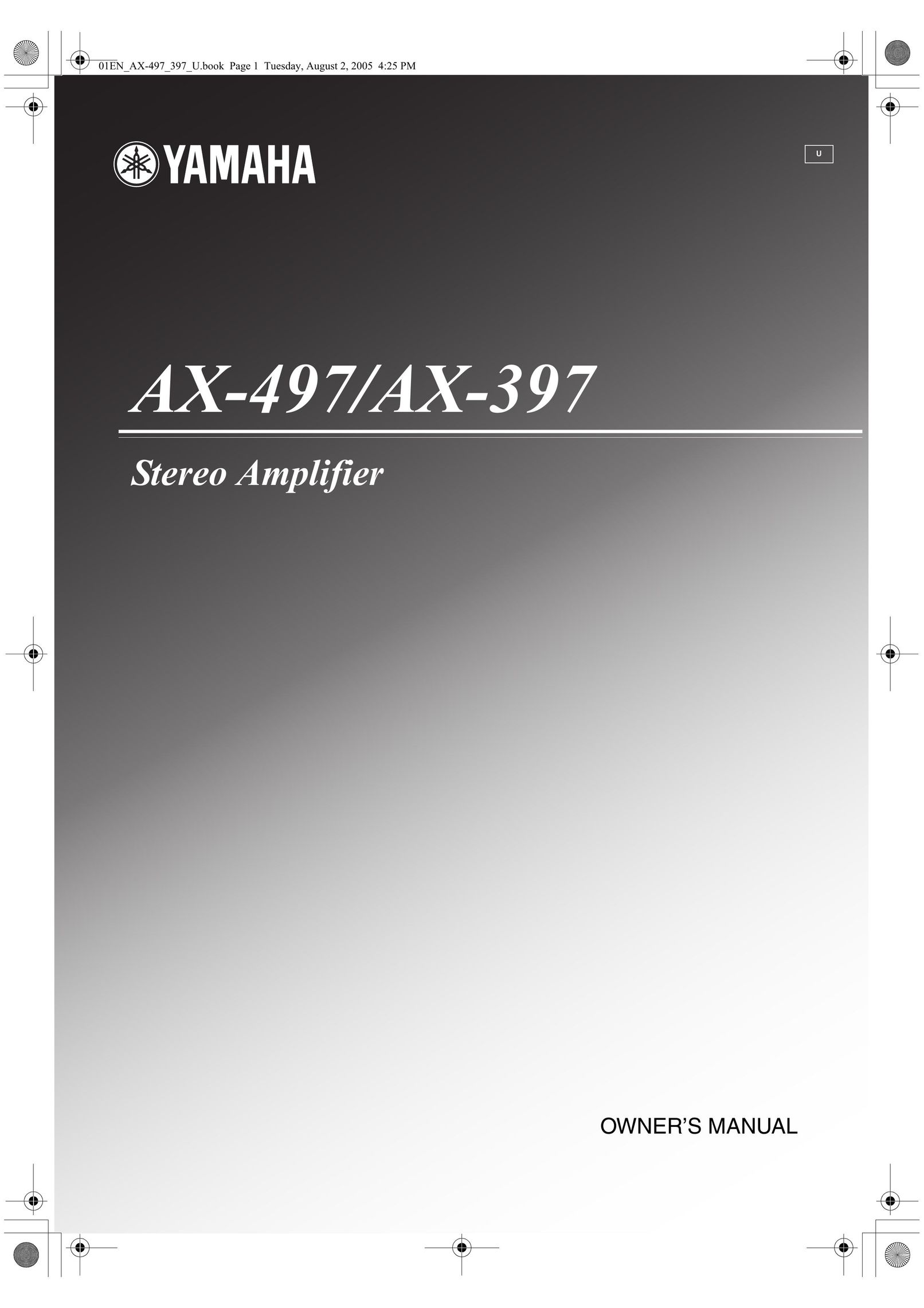 Yamaha AX-497 Stereo Amplifier User Manual