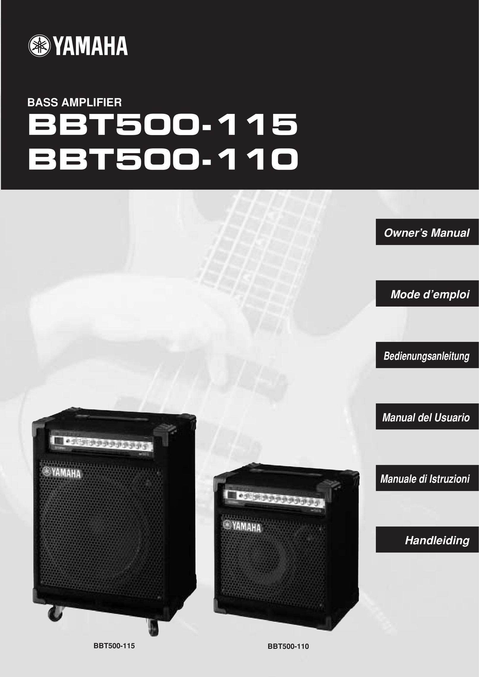Yamaha BBT500-110 Stereo Amplifier User Manual