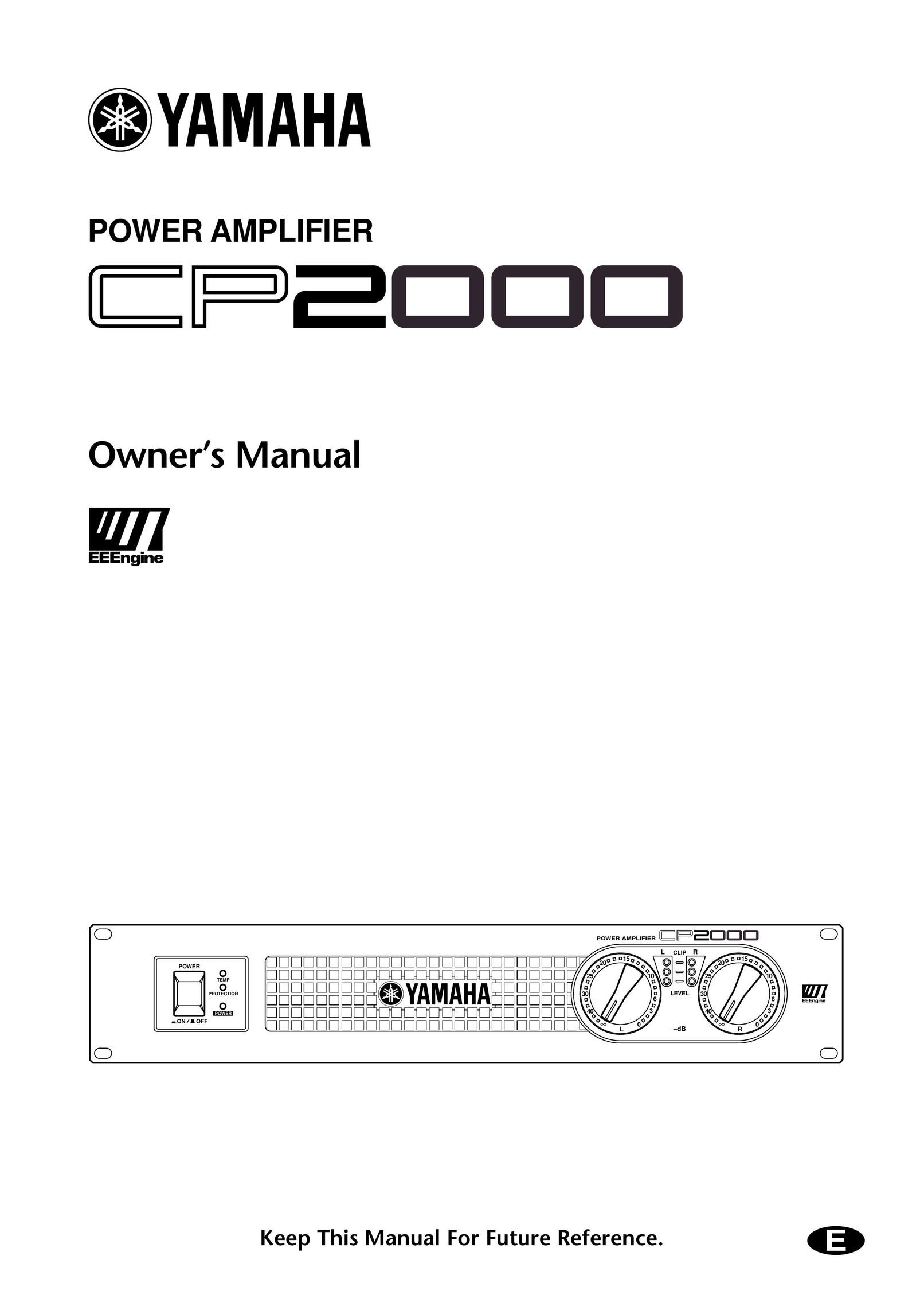 Yamaha CP2000 Stereo Amplifier User Manual