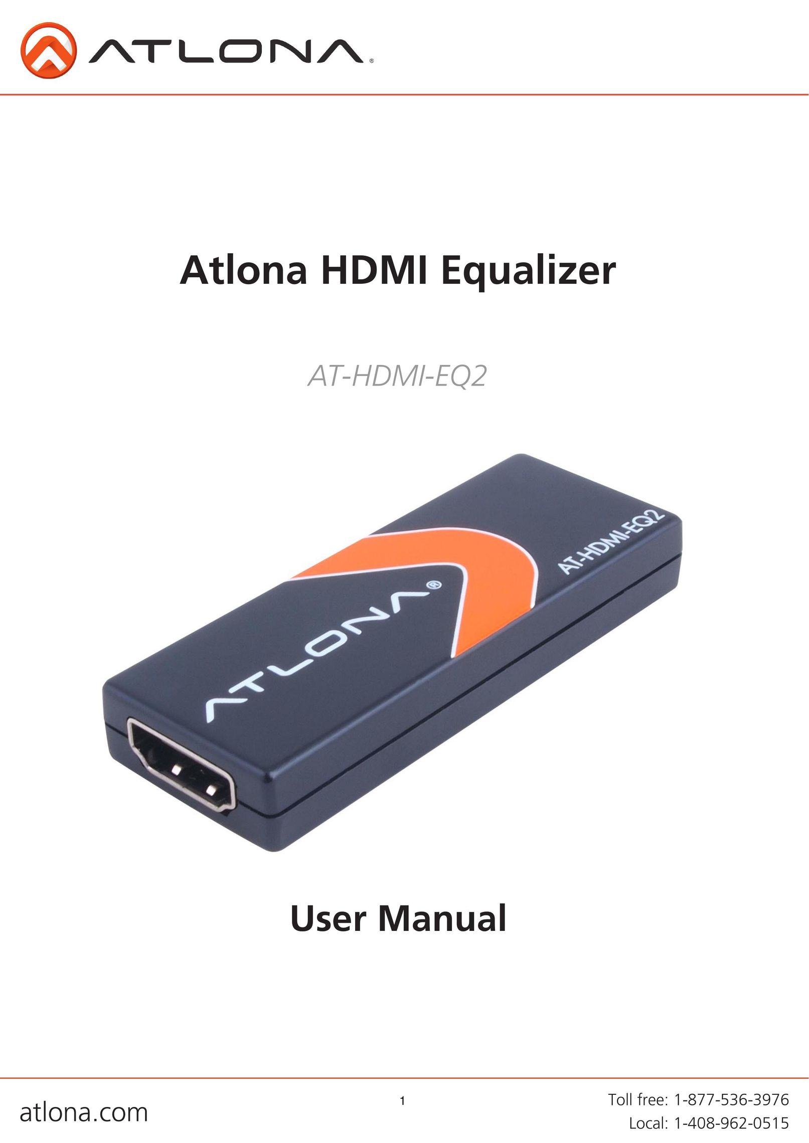 Atlona AT-HDMI-EQ2 Stereo Equalizer User Manual