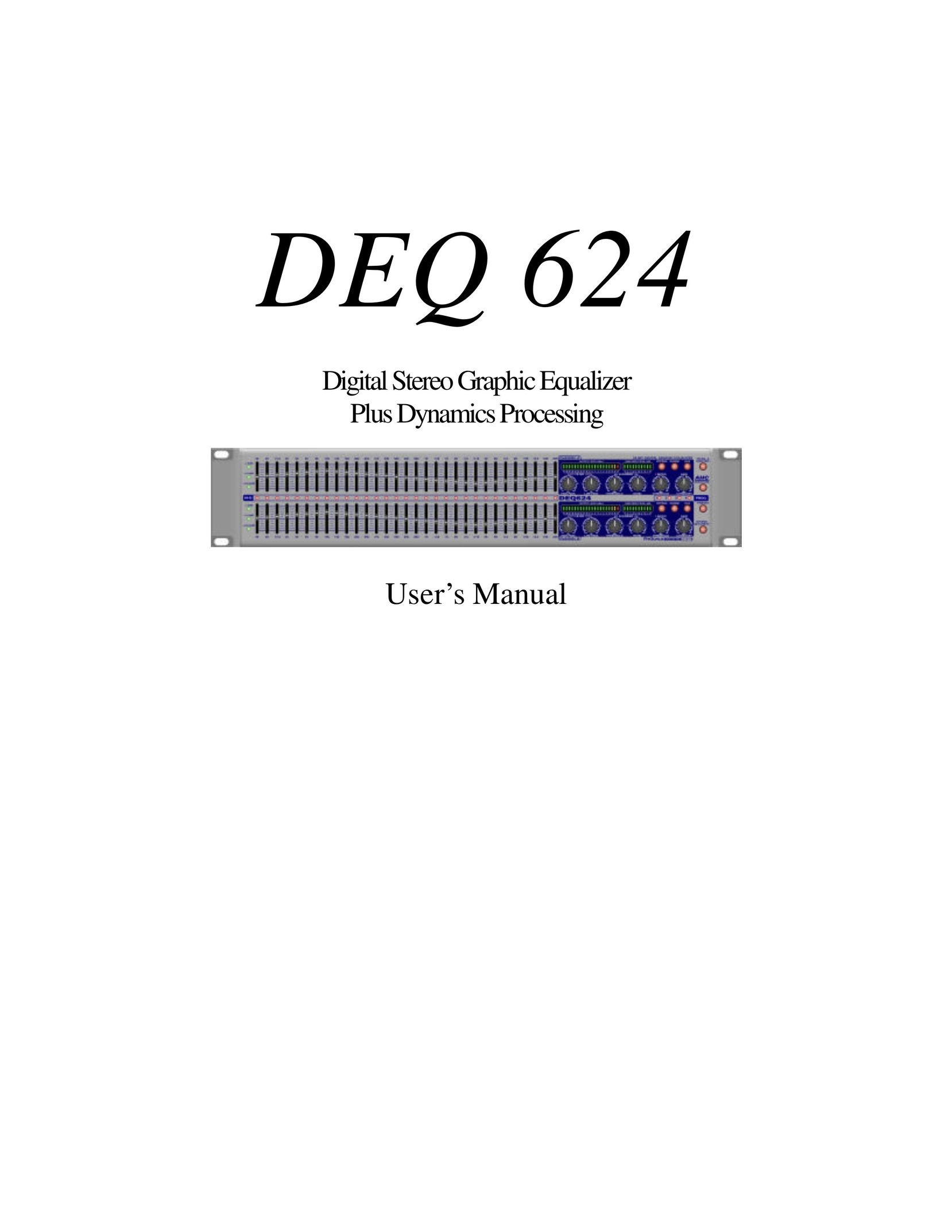 Presonus Audio electronic DEQ 624 Stereo Equalizer User Manual