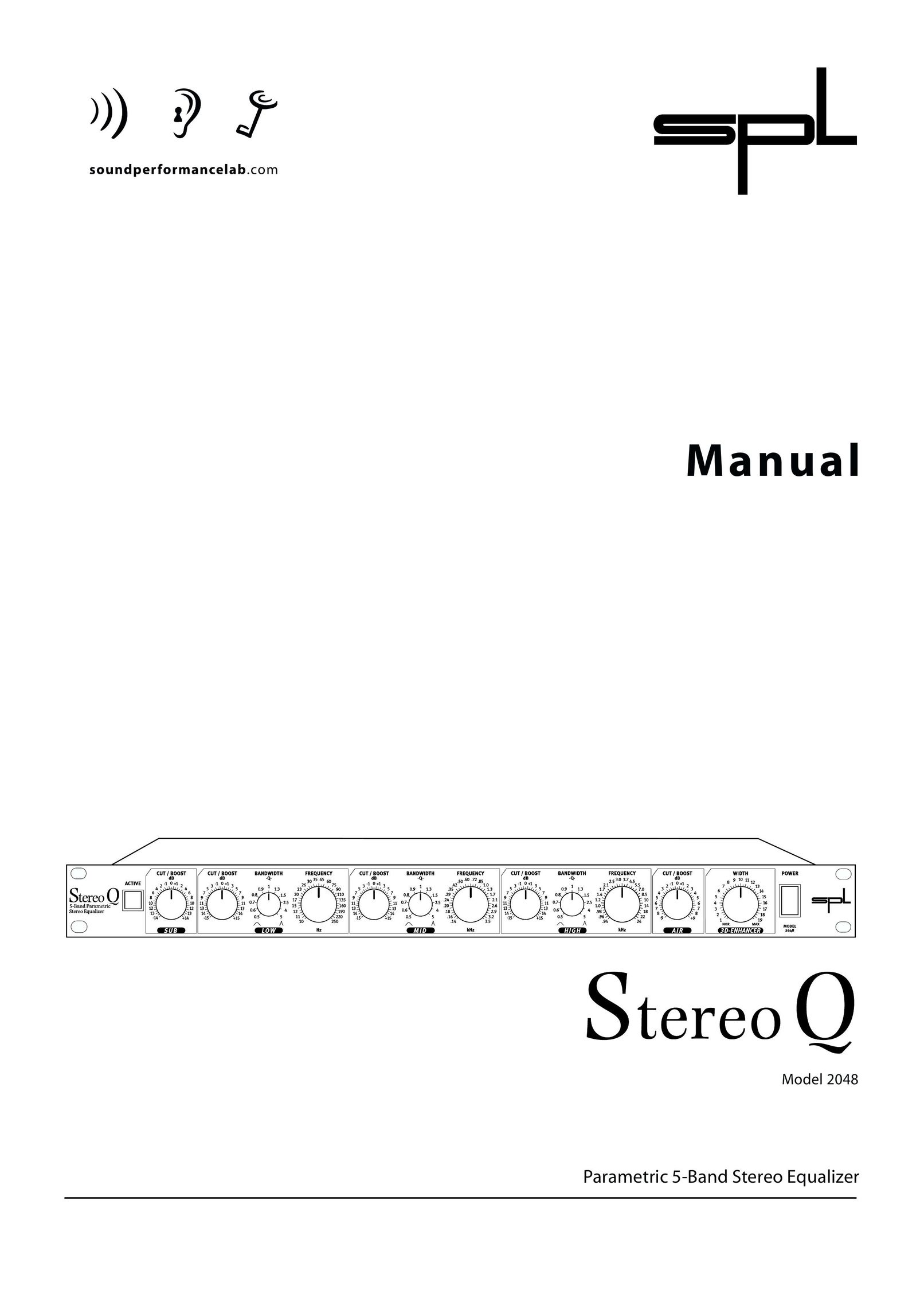 Sound Performance Lab 2048 Stereo Equalizer User Manual
