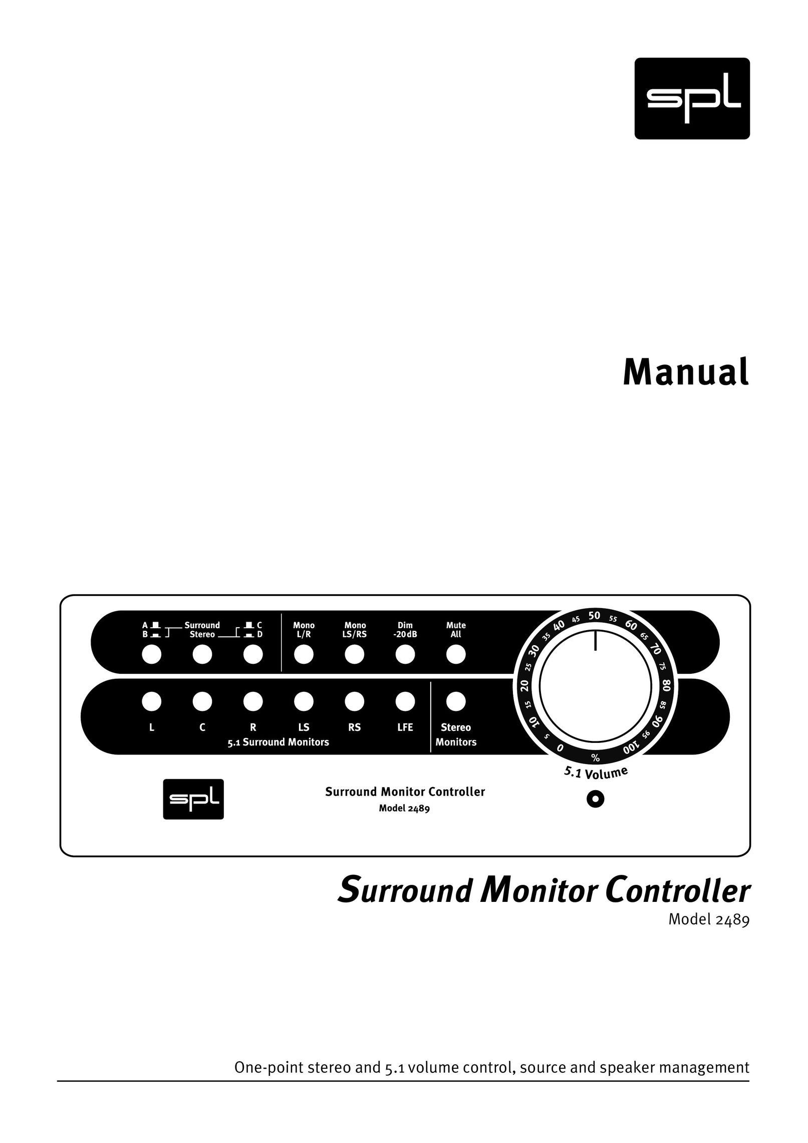 Sound Performance Lab 2489 Stereo Equalizer User Manual