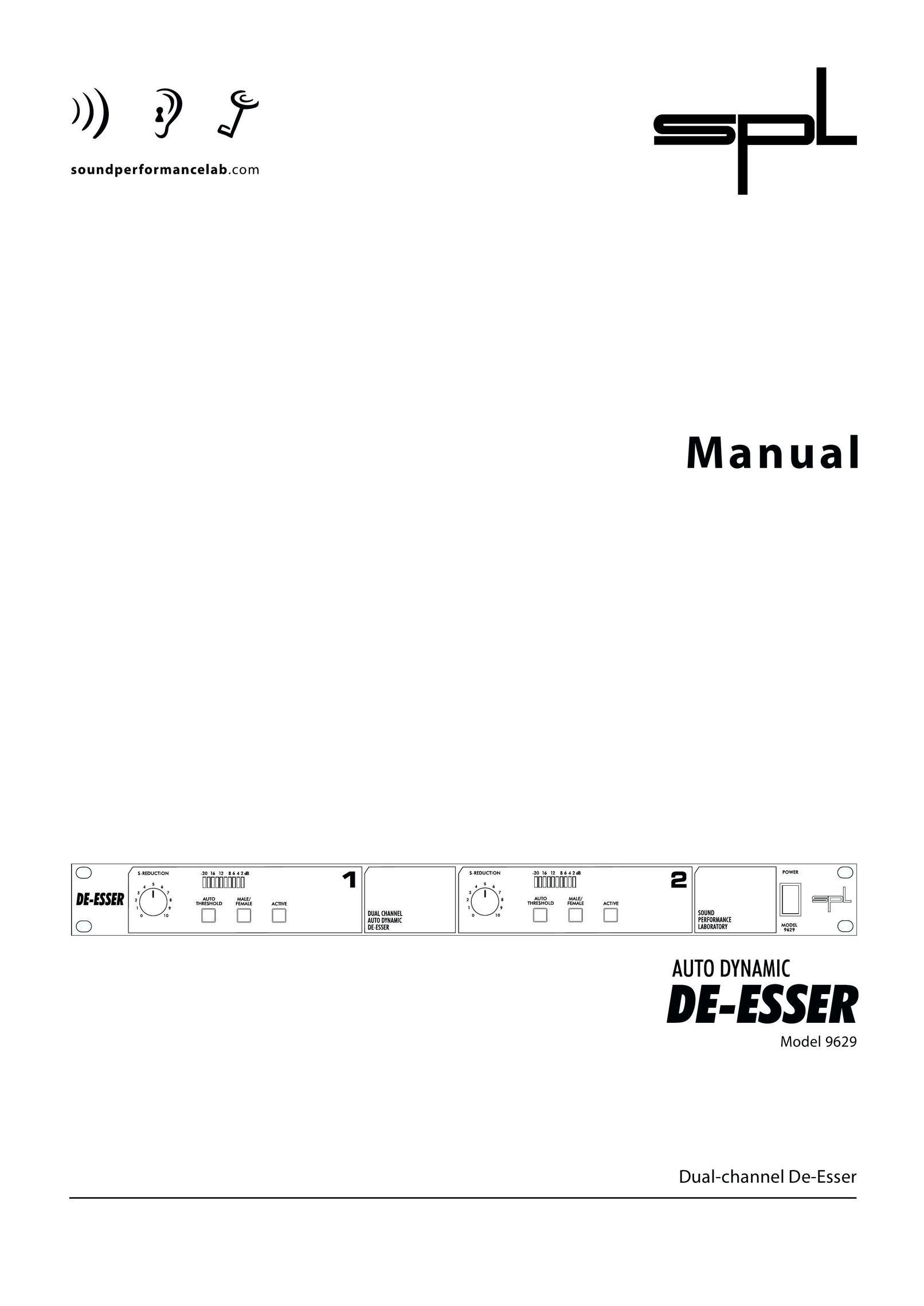 Sound Performance Lab 9629 Stereo Equalizer User Manual