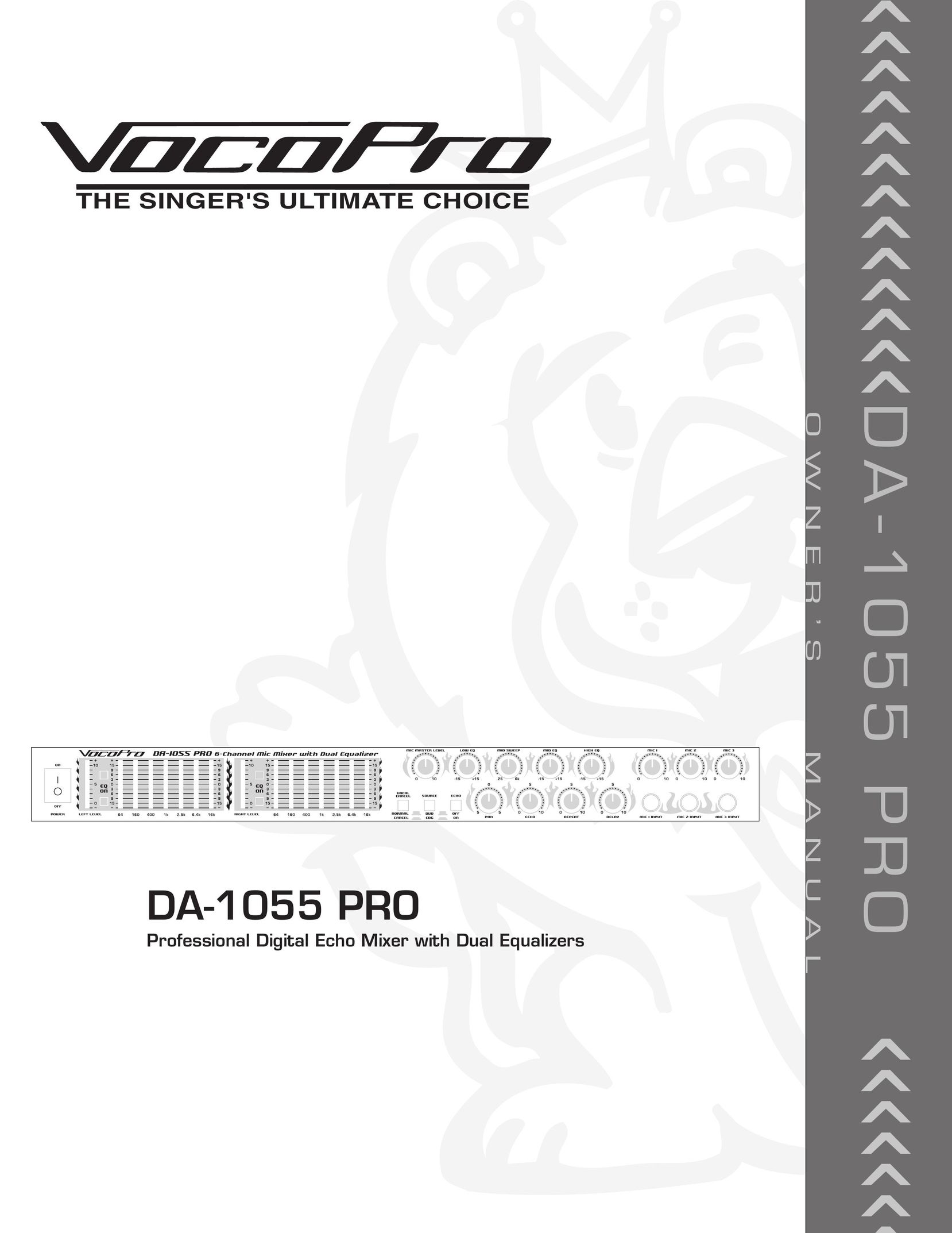 VocoPro DA-1055 PRO Stereo Equalizer User Manual