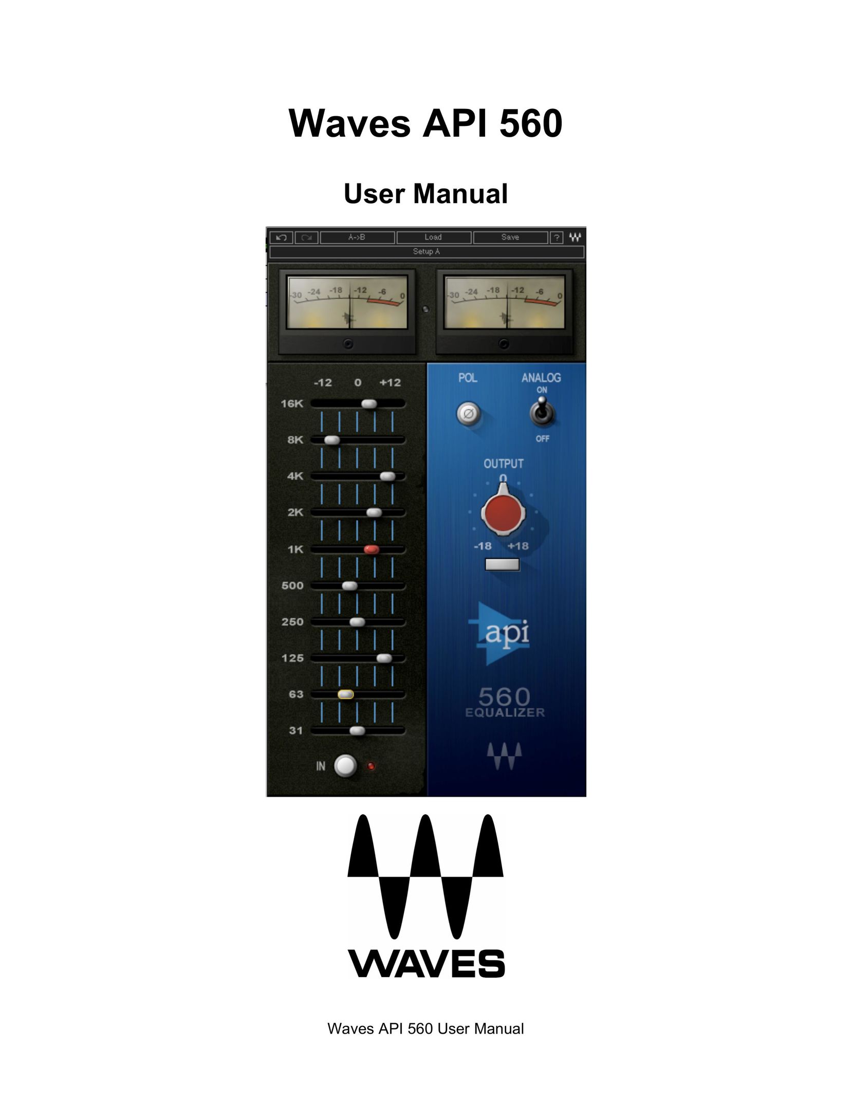 Waves API560 Stereo Equalizer User Manual