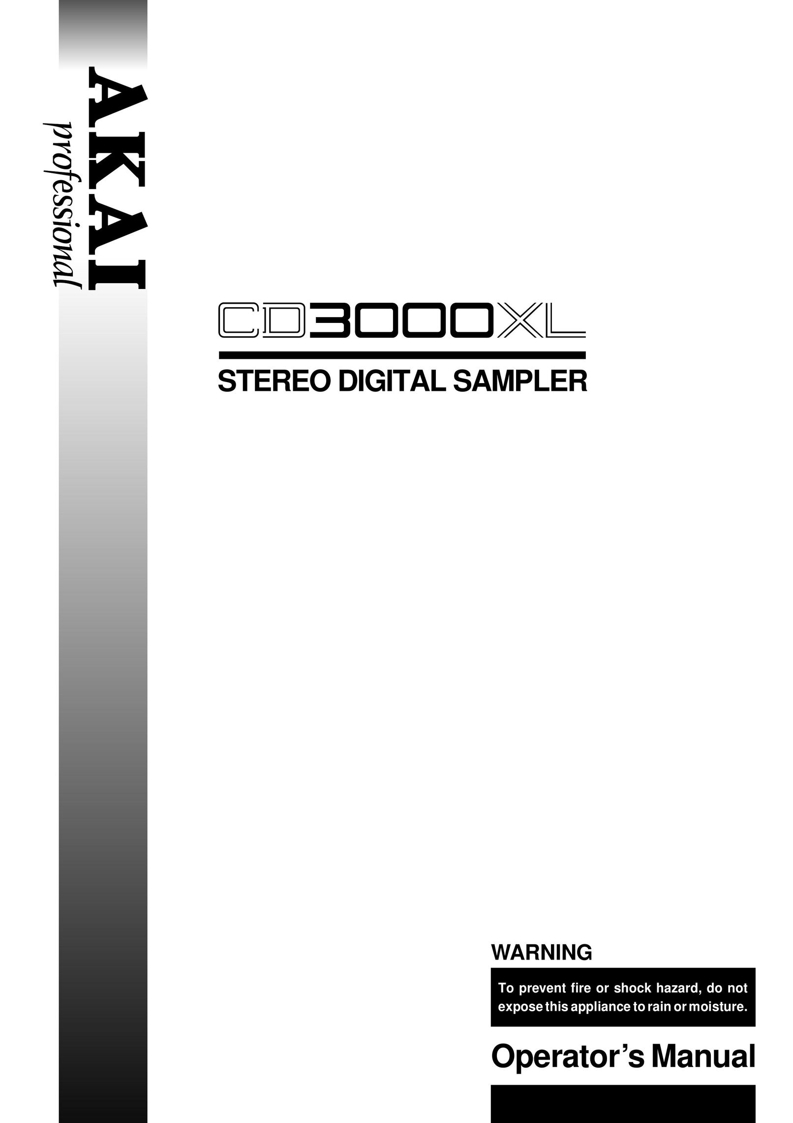 Akai CD3000XL Stereo Receiver User Manual