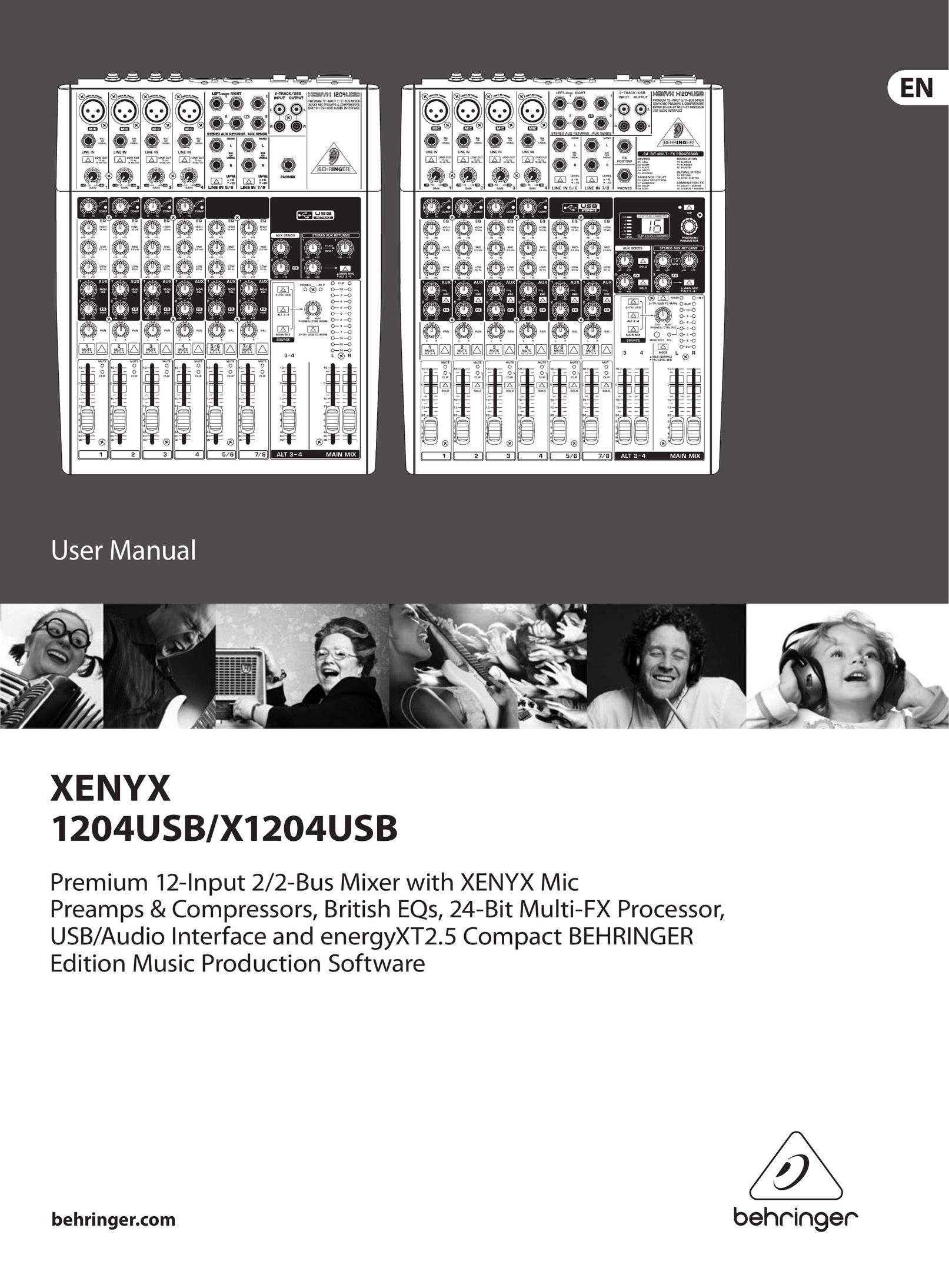 Behringer Q1204USB Stereo Receiver User Manual