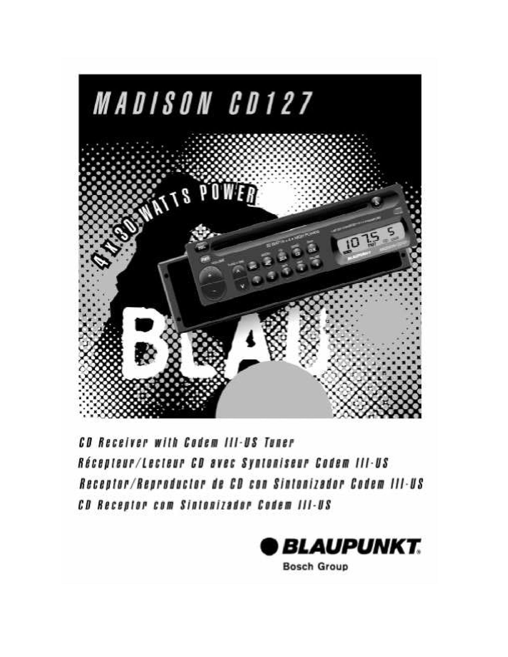 Blaupunkt CD127 Stereo Receiver User Manual