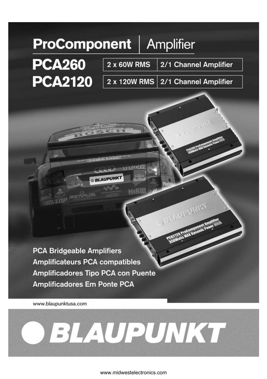 Blaupunkt PCA2120 Stereo Receiver User Manual