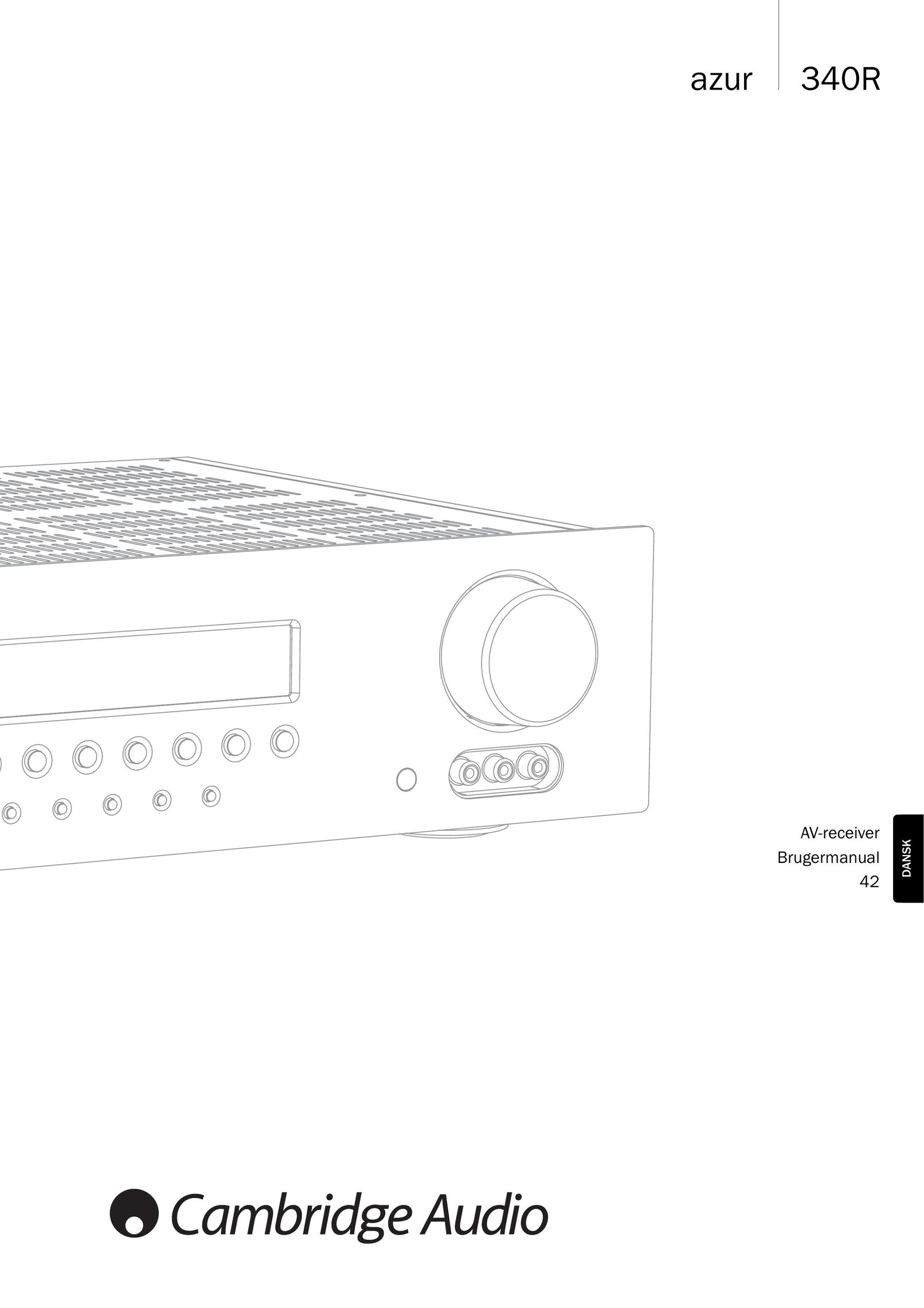 Cambridge Audio 340R Stereo Receiver User Manual