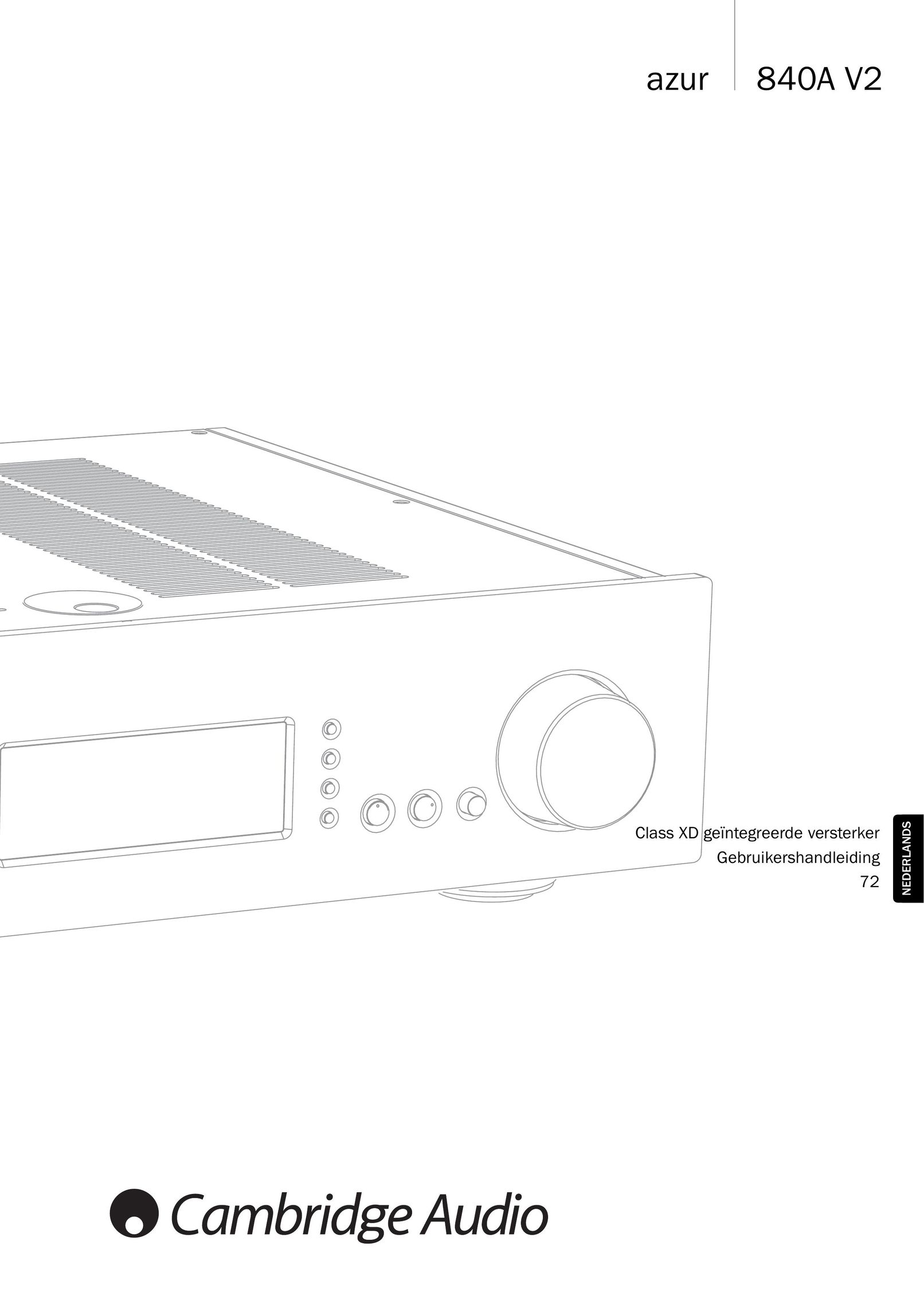 Cambridge Audio 840A V2 Stereo Receiver User Manual