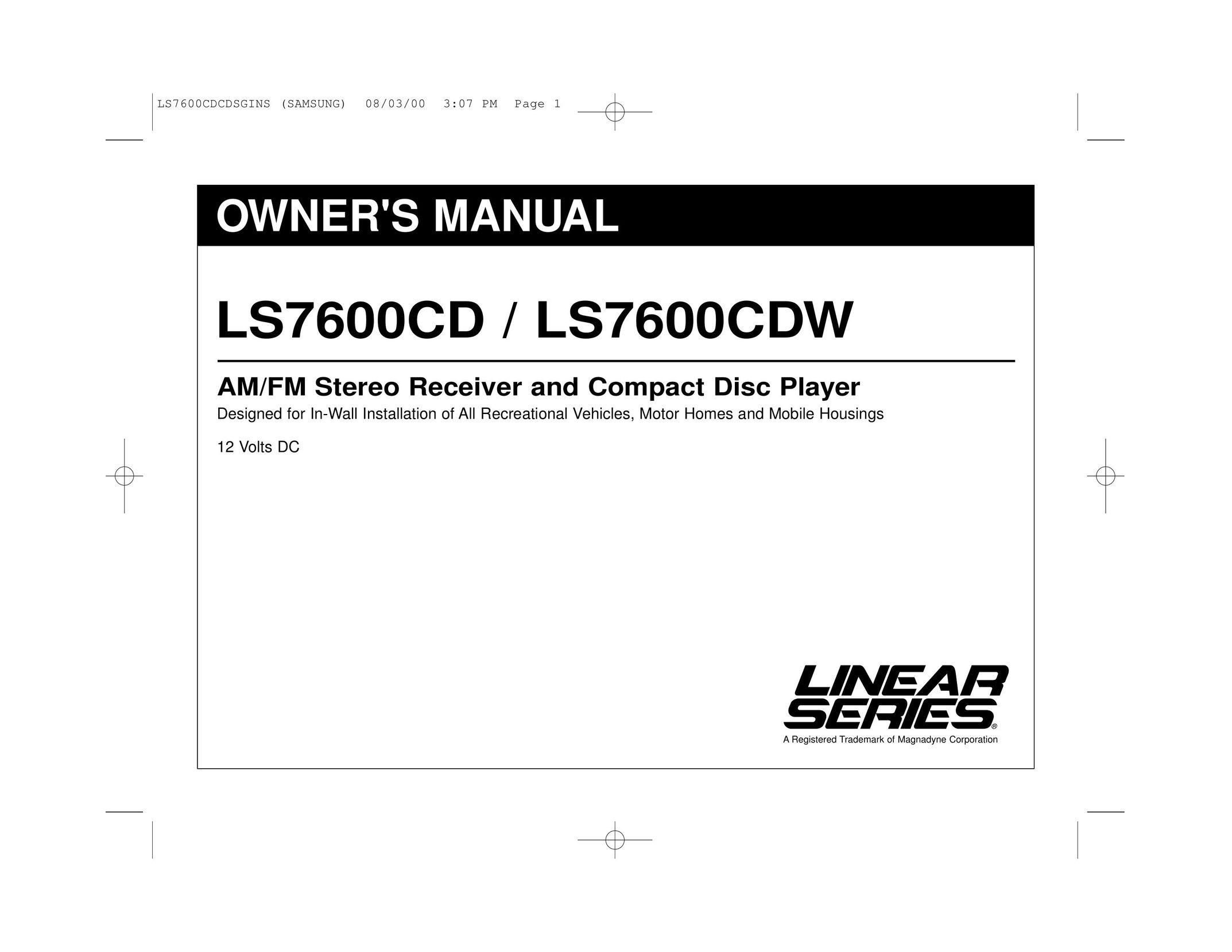 Carbine LS7600CD Stereo Receiver User Manual