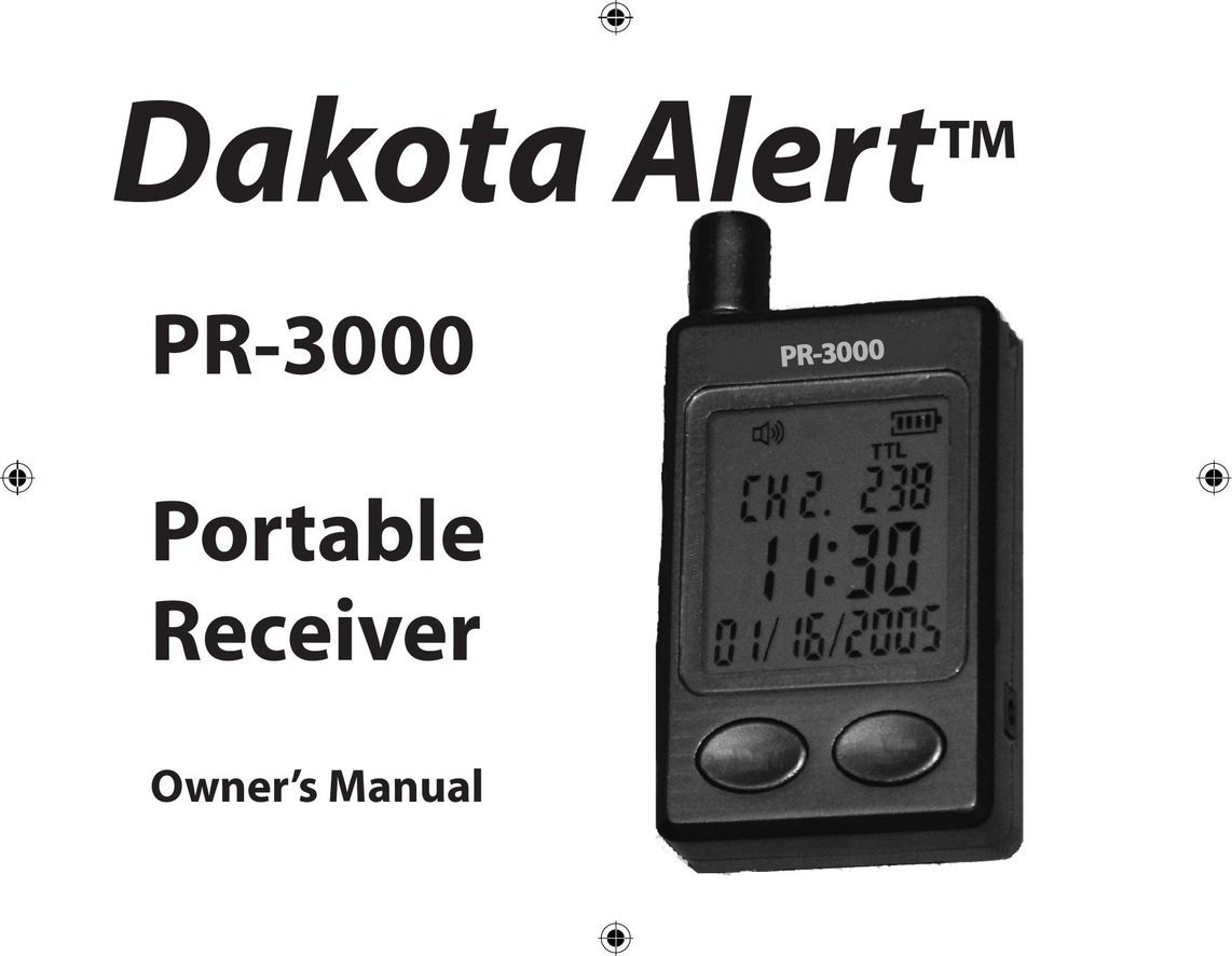 Dakota Alert Portable Receiver Stereo Receiver User Manual