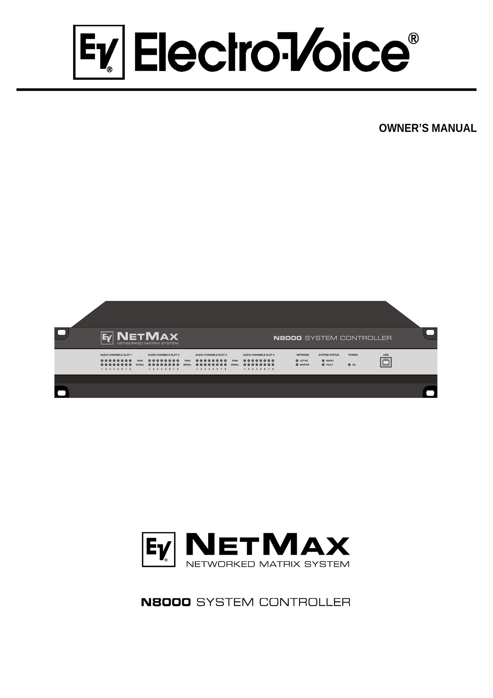 Electro-Voice NetMax N8000 Stereo Receiver User Manual