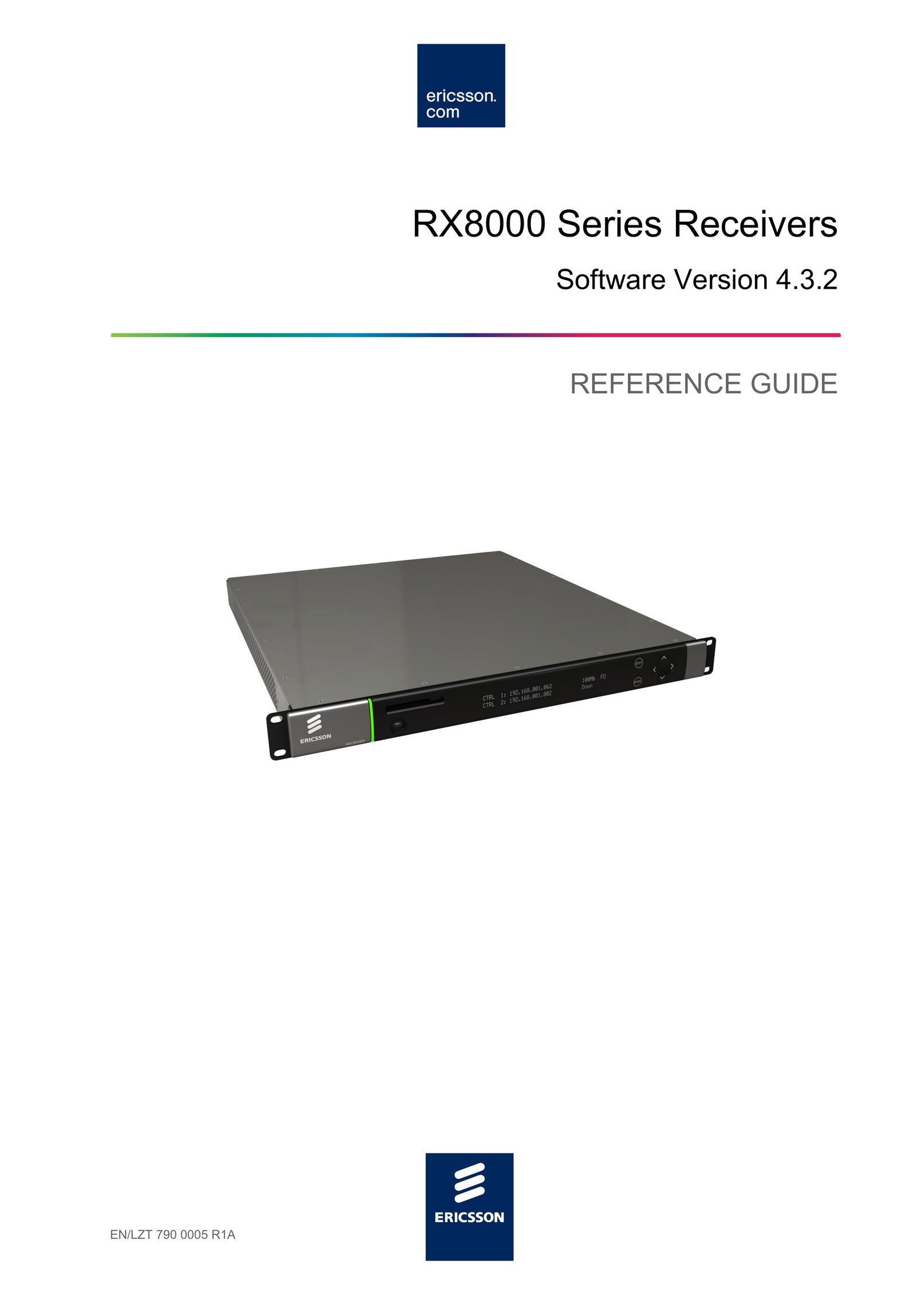 Ericsson RX8000 Stereo Receiver User Manual